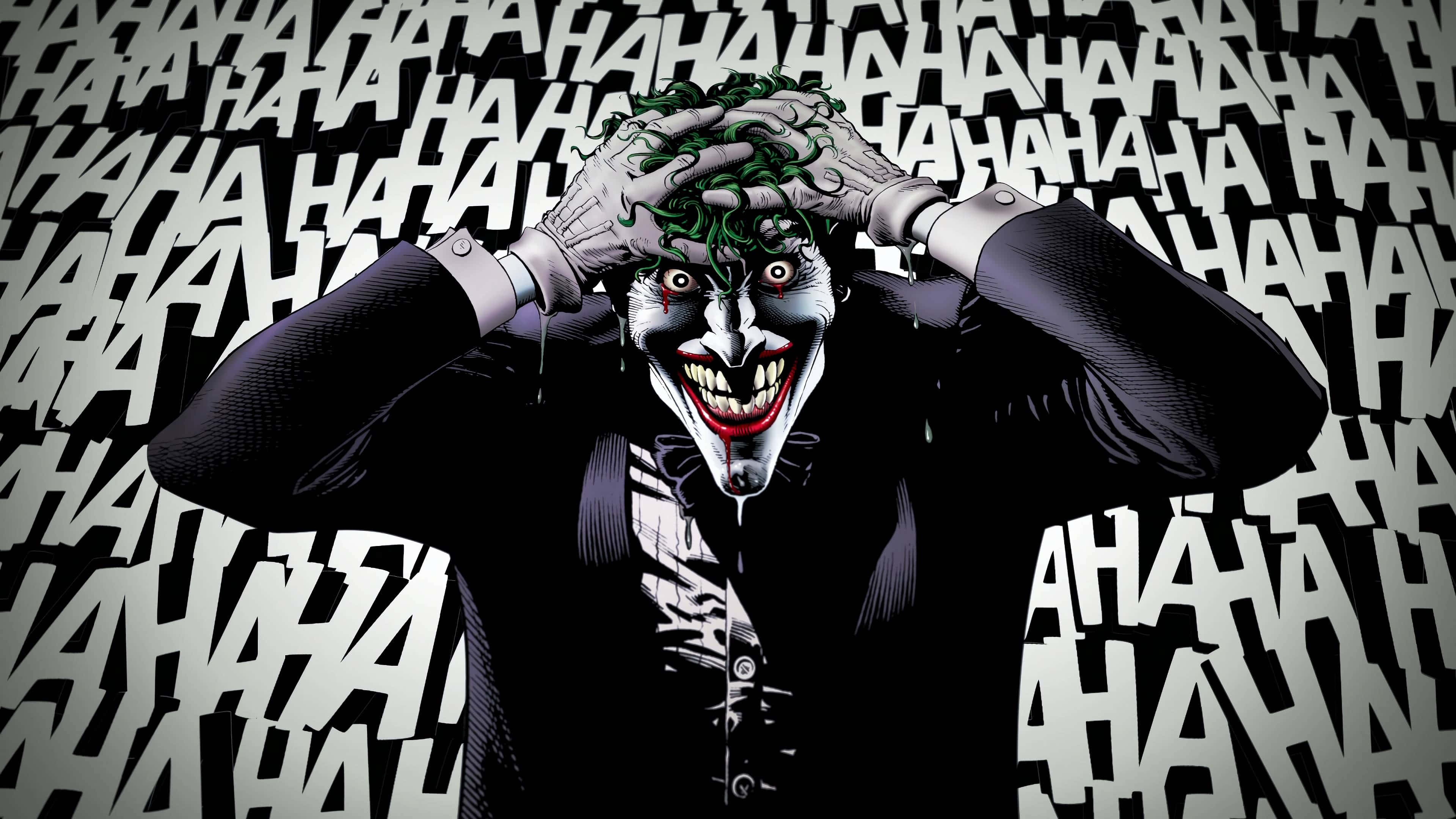 Joker, HAHAHA, comic book style, 4K Desktop Wallpaper