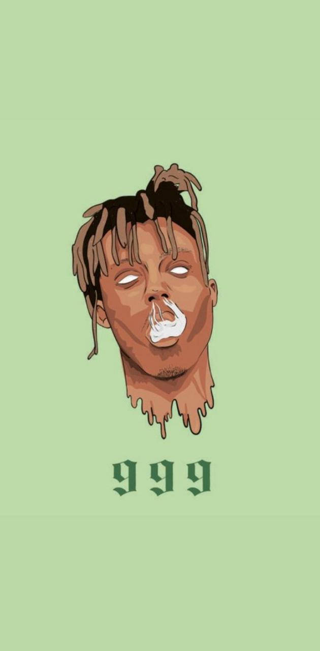 Cool Juice WRLD 999, dreadlocks, smoke from his nose, HD Phone Wallpaper