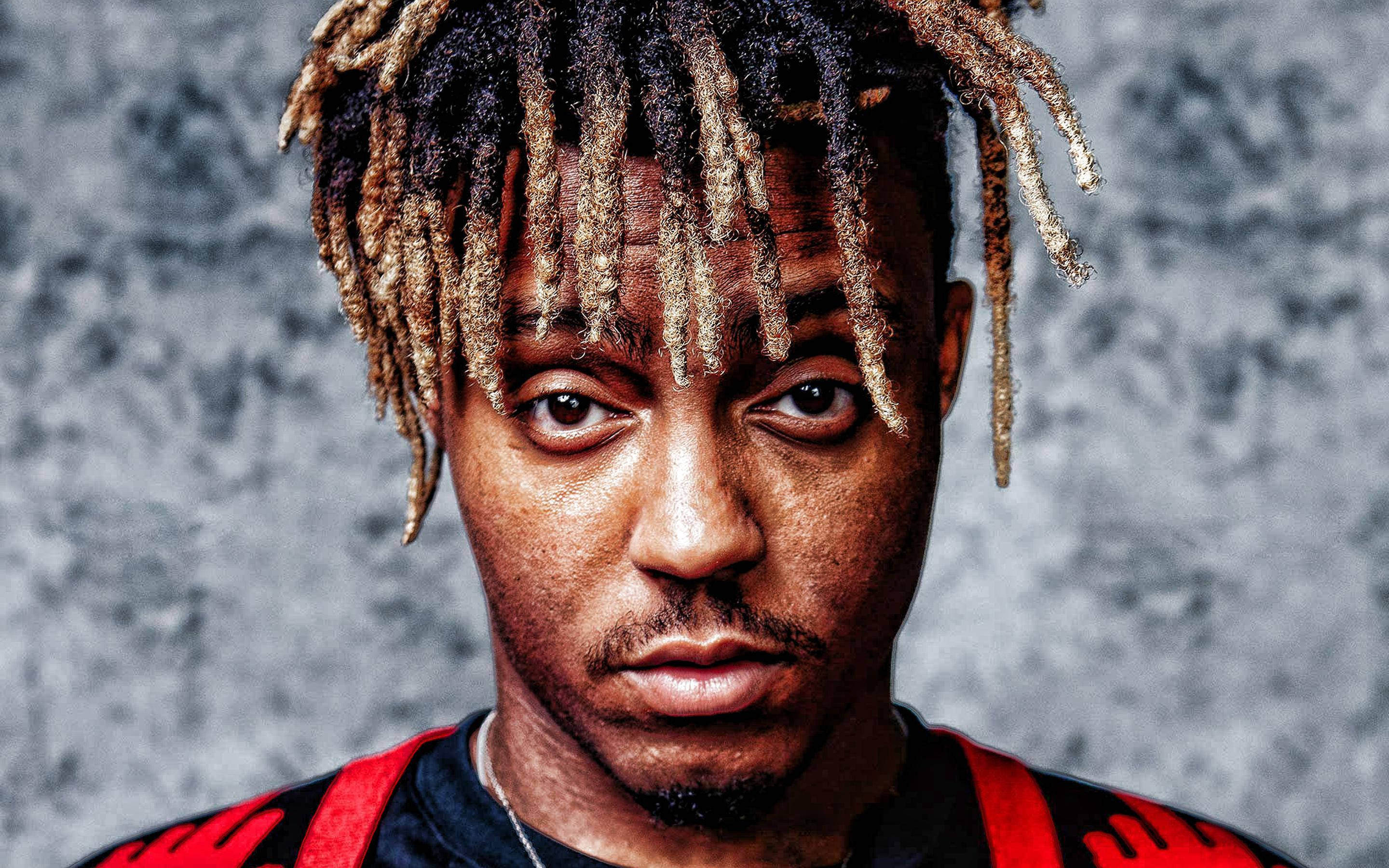 Juice Wrld, dreadlocks, intense gaze, 2K Desktop Wallpaper