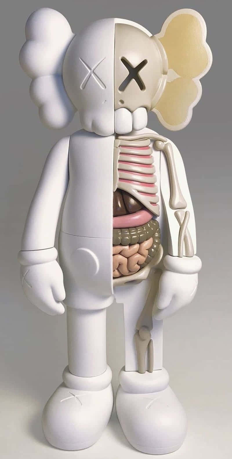 KAWS, white, half its body exposed, HD Phone Wallpaper