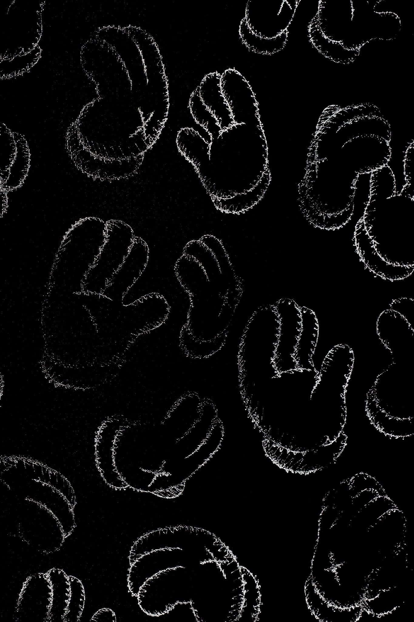 Kaws, iPhone, white chalk-like hand outlines, Full HD Phone Wallpaper