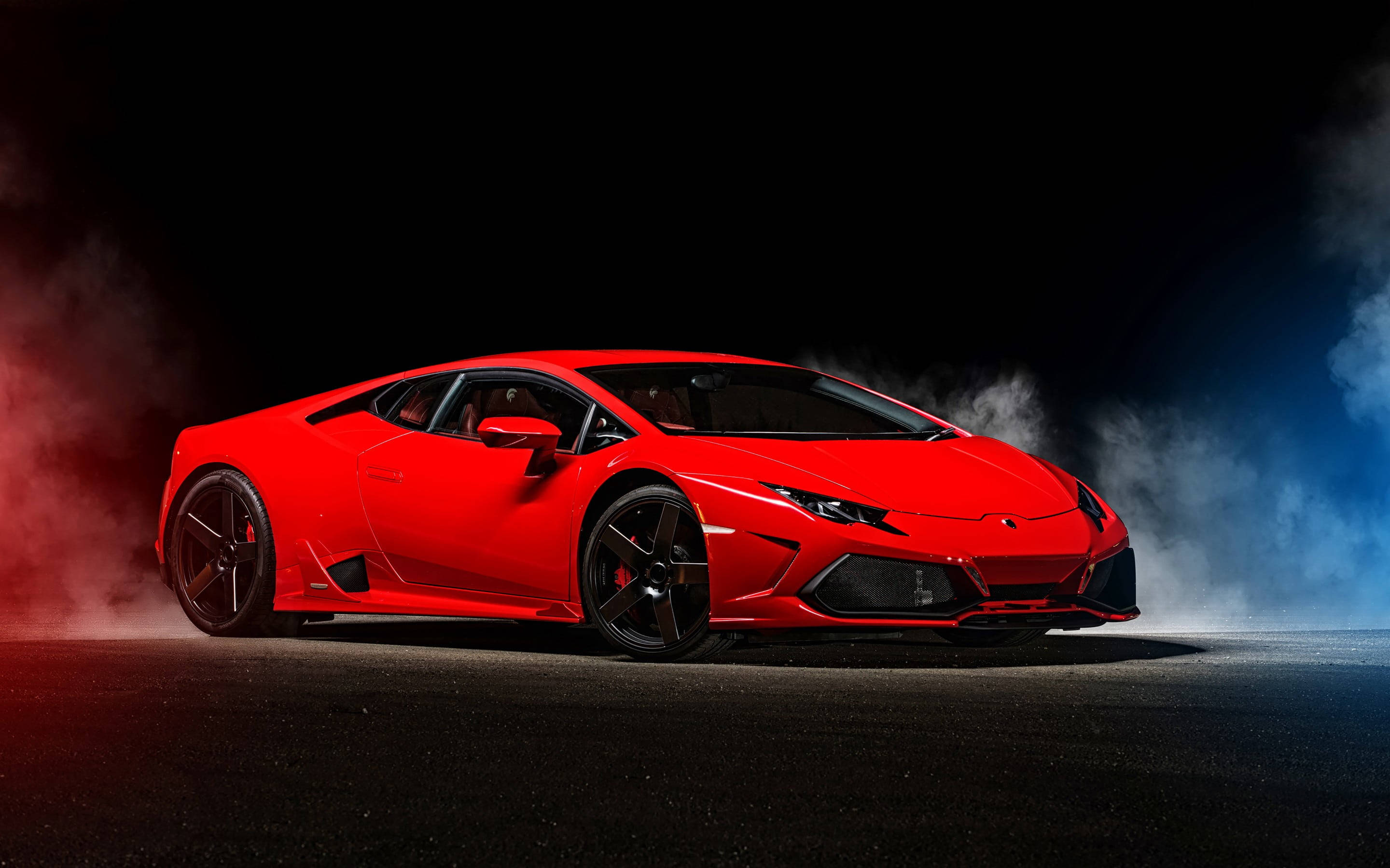 Lamborghini, stunning red, 4K resolution, 2K Desktop Wallpaper