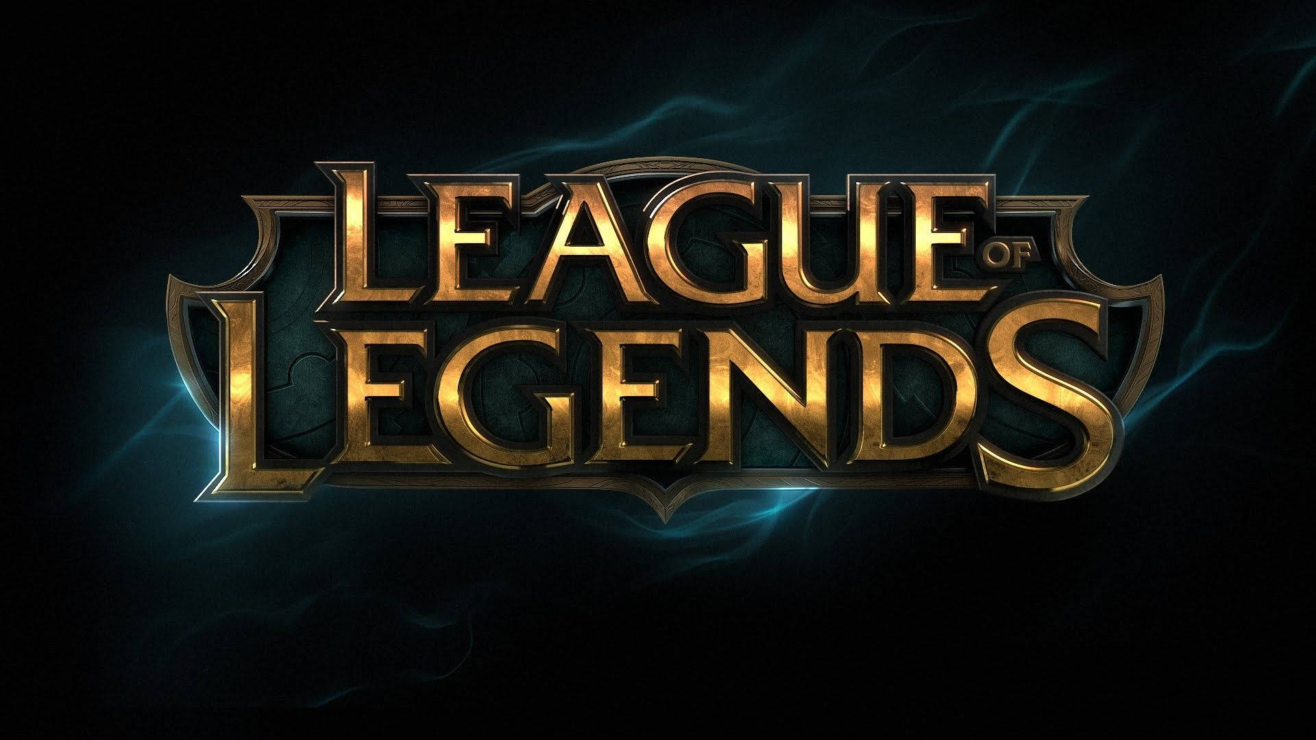 League of Legends, golden, electric blue, Full HD Desktop Wallpaper