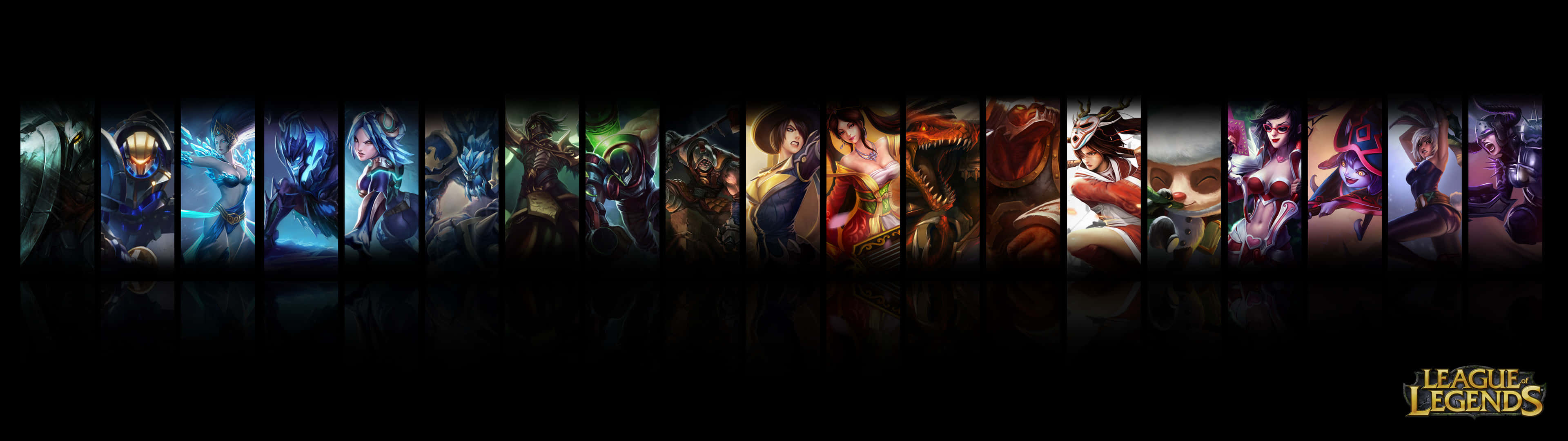 League of Legends, 3840x1080, champions, 4K Desktop Wallpaper