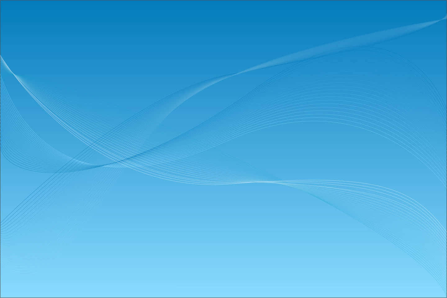 cool light blue, soft flowing white lines, gradient blue background, HD Desktop Wallpaper