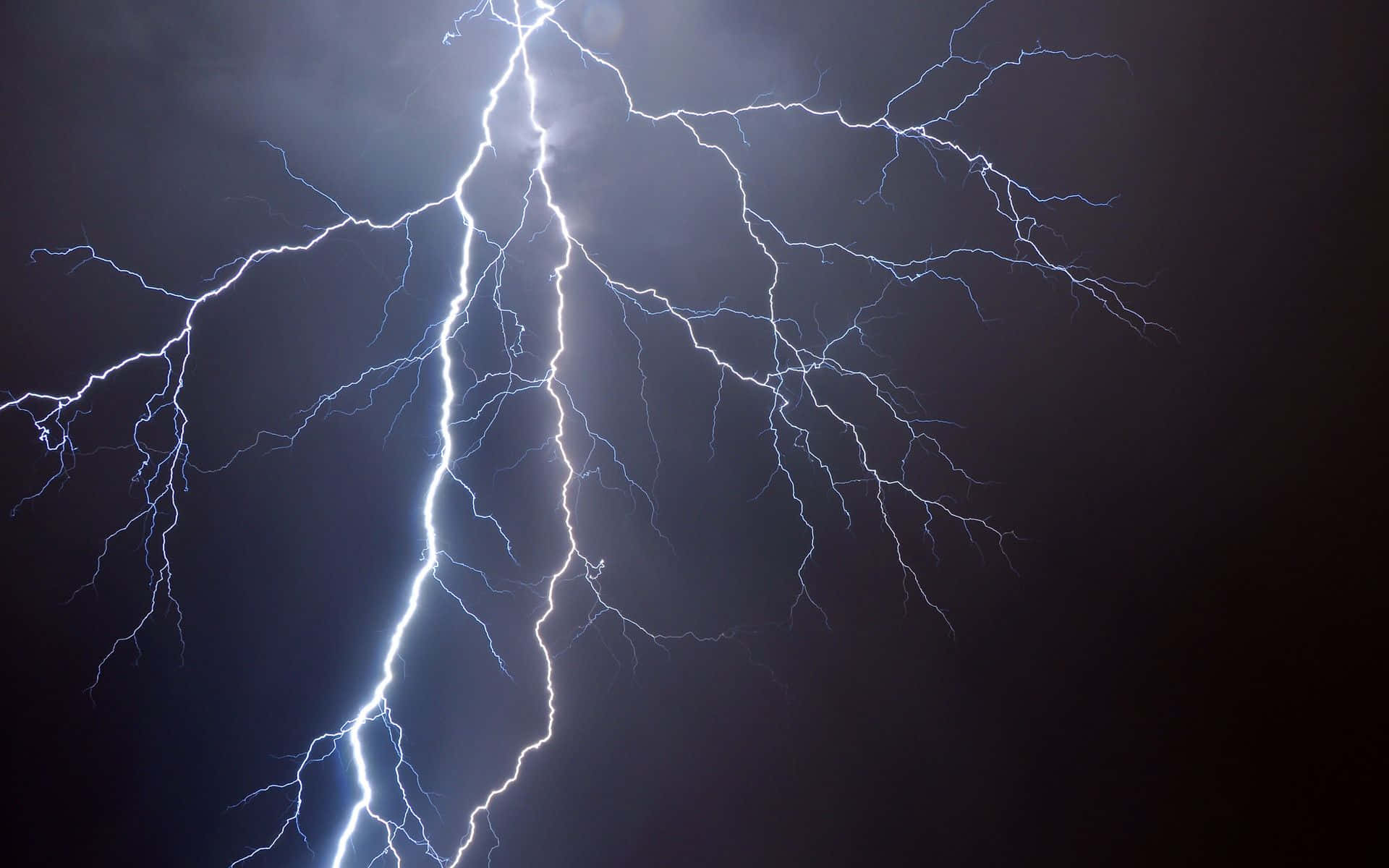 Cool Lightning, dark stormy sky, lightning bolt, Full HD Desktop Wallpaper