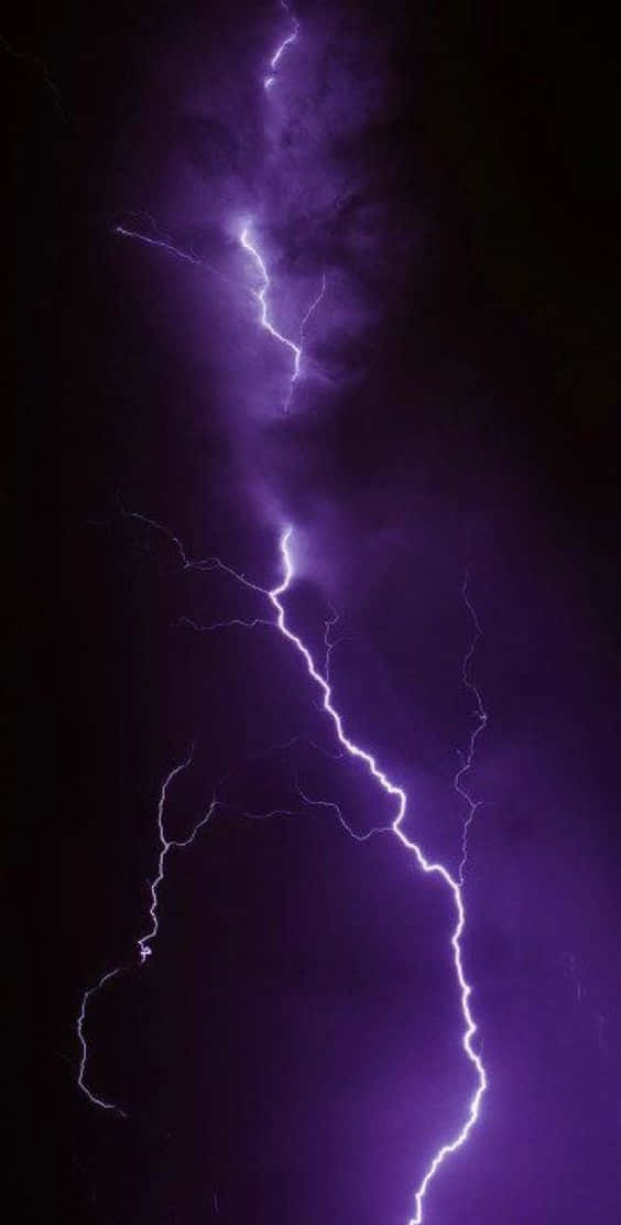 Cool Lightning, Purple, Lightning Bolt, SD Phone Wallpaper