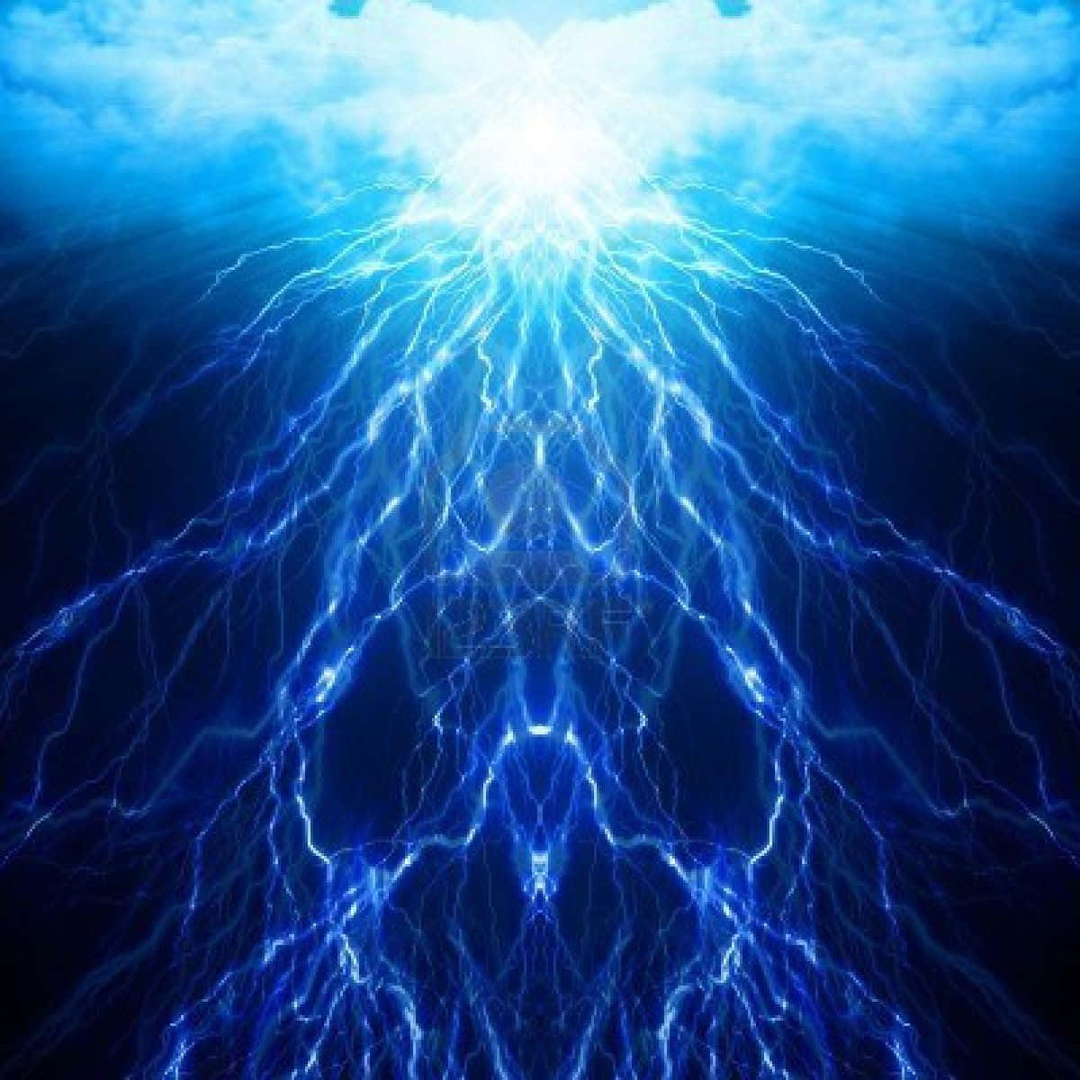 Cool Lightning, lightning bolt, radiant blue, SD Desktop Wallpaper
