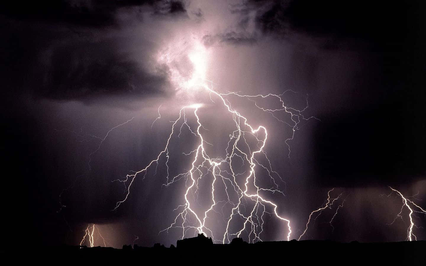 Cool Lightning, lightning bolt, stormy night sky, HD Desktop Wallpaper