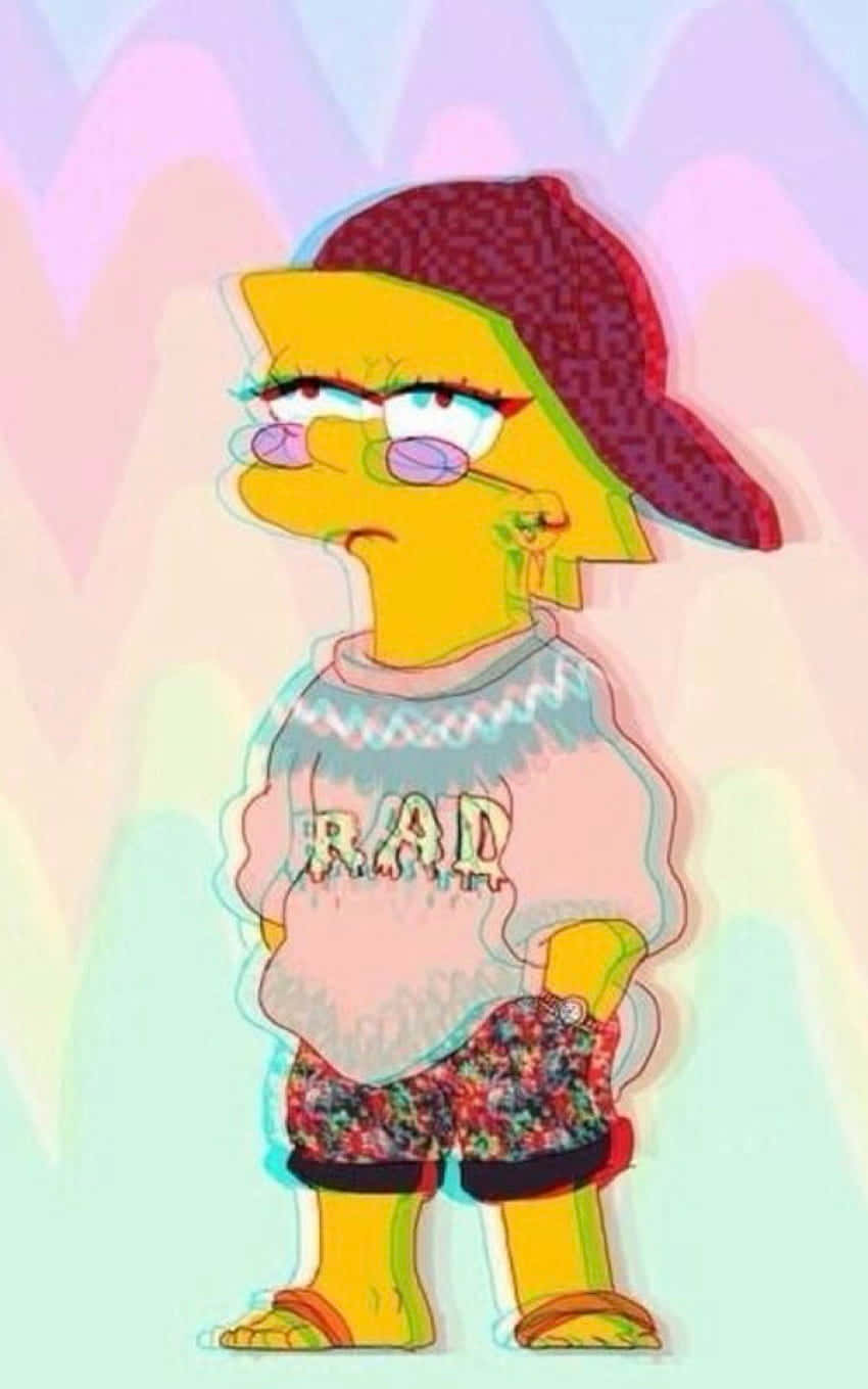Lisa Simpson, red cap, RAD sweater, HD Phone Wallpaper