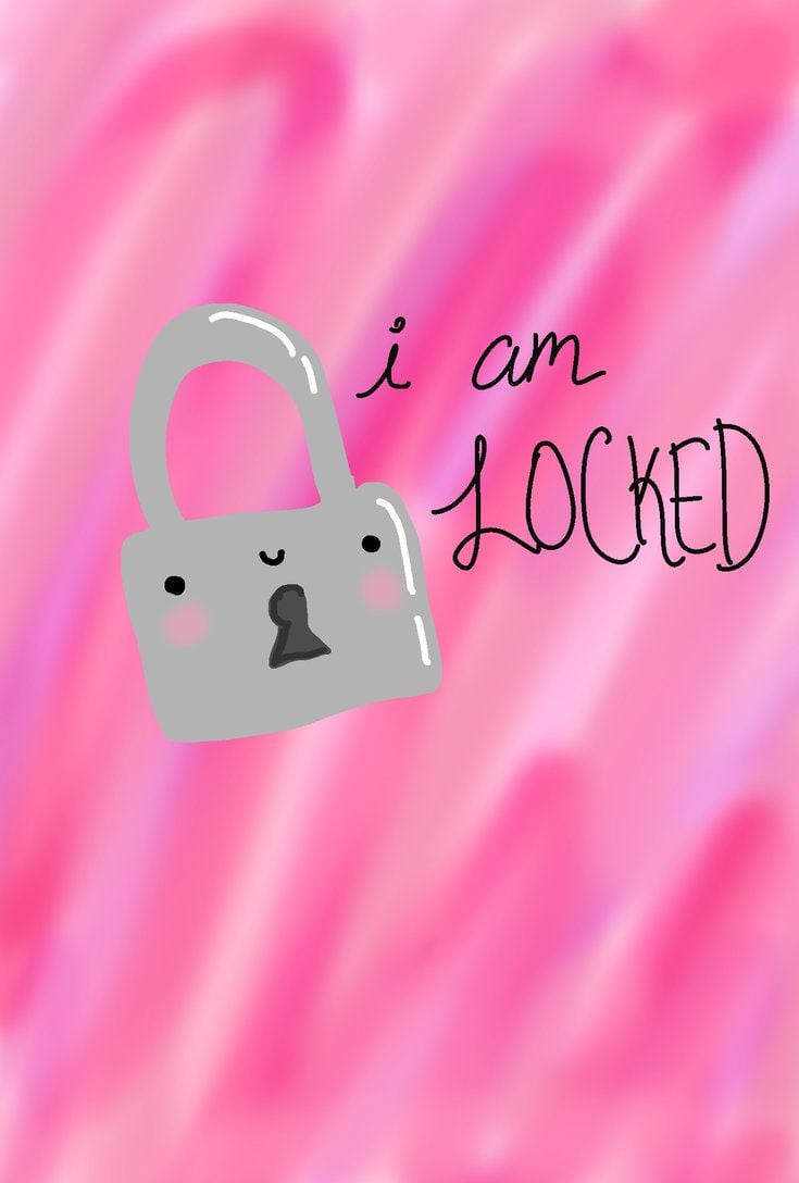 padlock, gray, smiling face, SD Phone Wallpaper