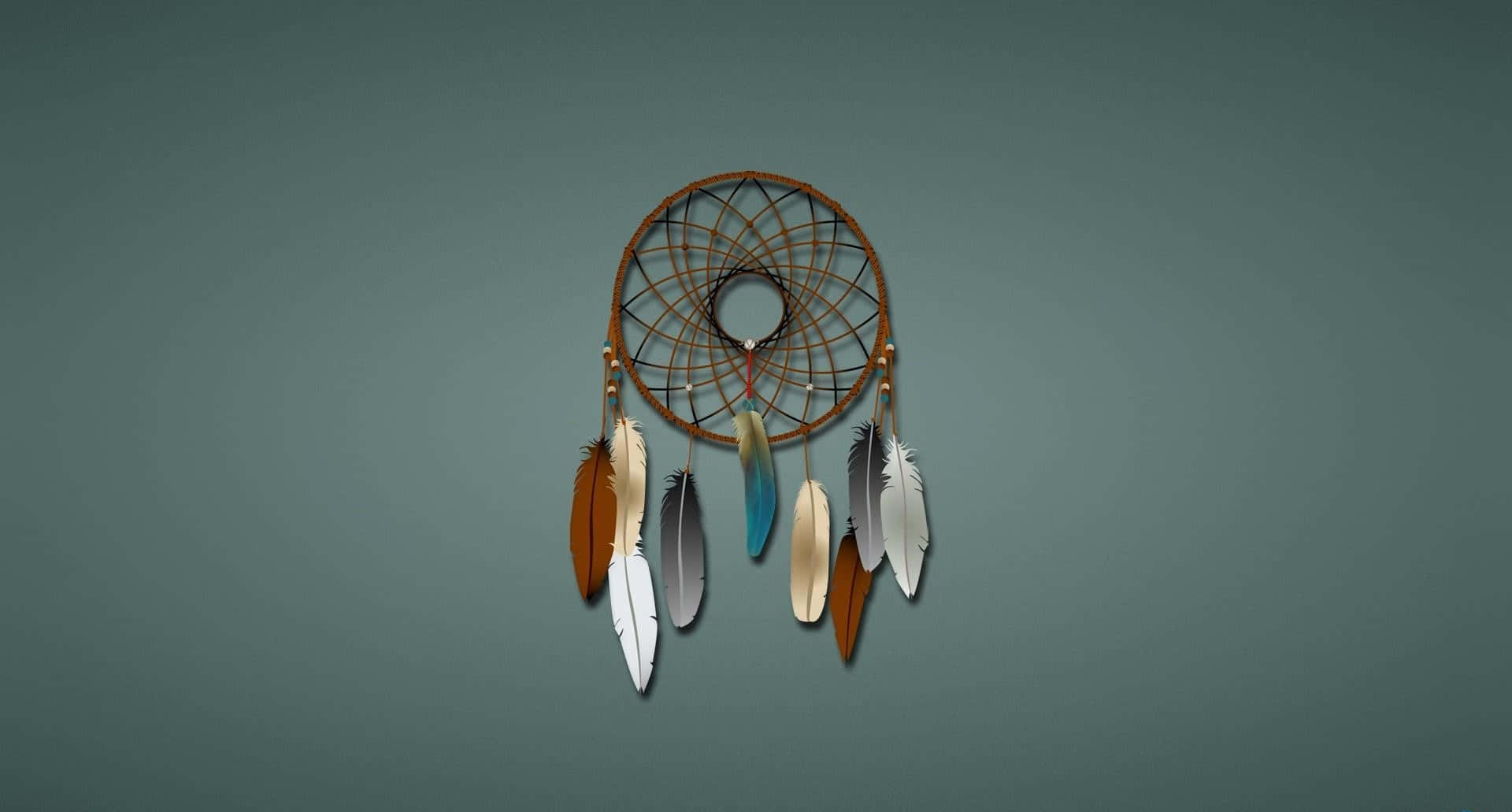 boho computer, dreamcatcher, colorful feathers, Full HD Desktop Wallpaper