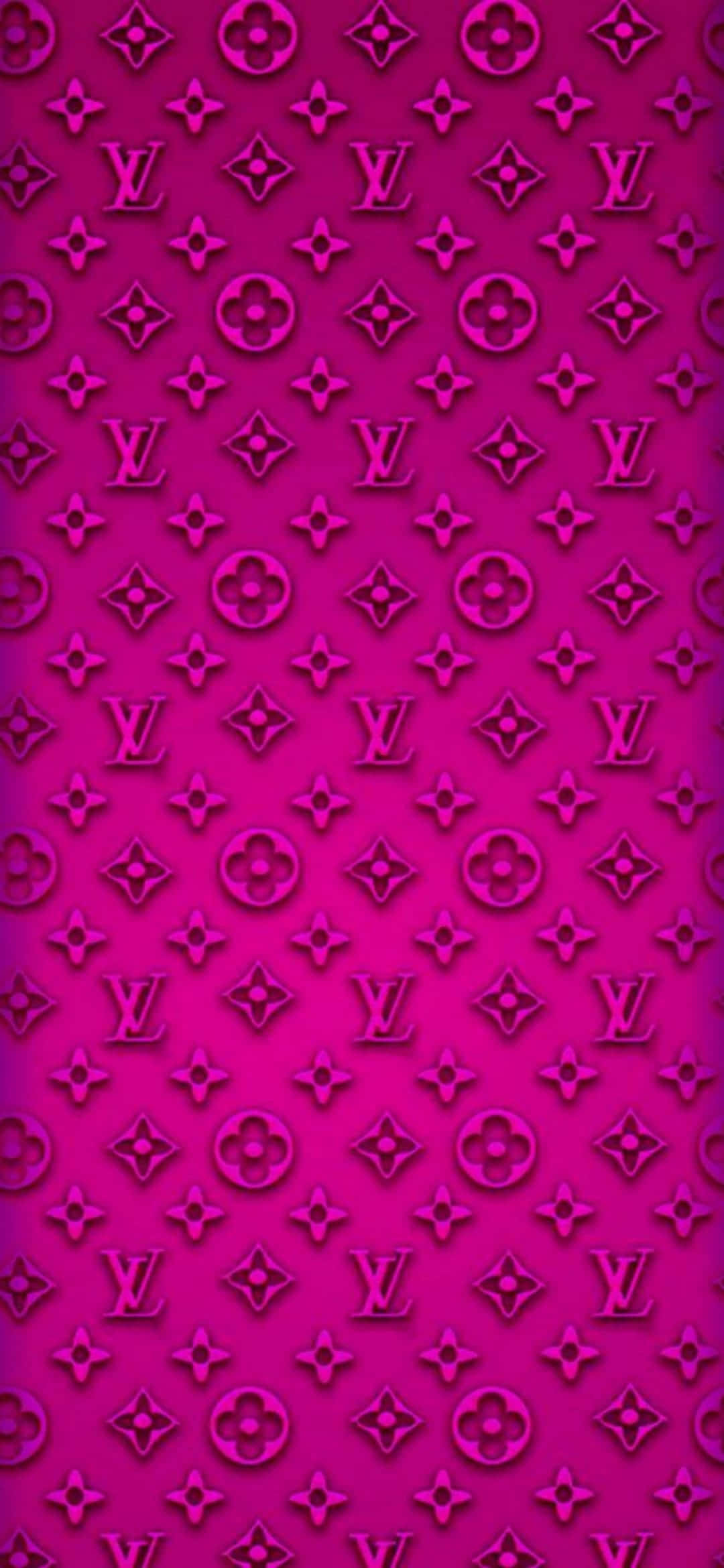 Louis Vuitton, magenta, embossed monogram pattern, Full HD Phone Wallpaper