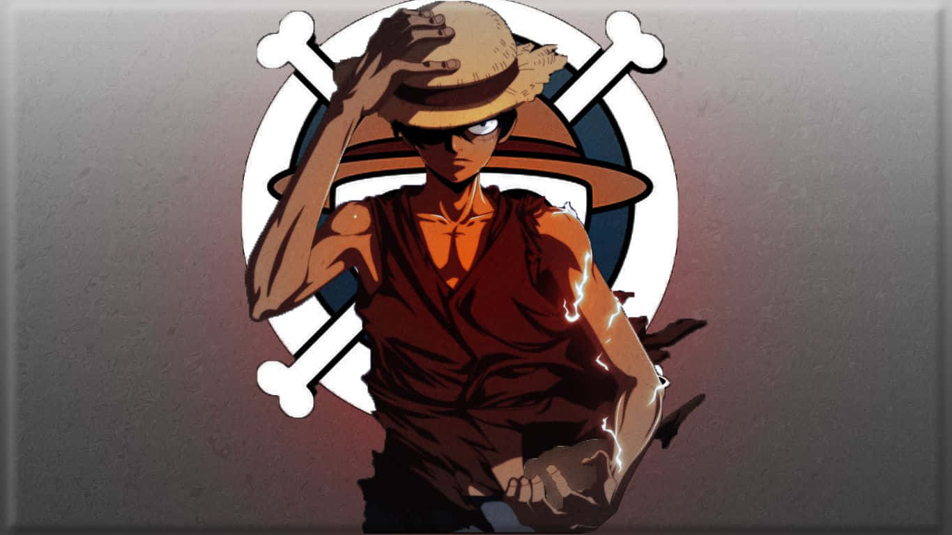 Luffy, straw hat, red vest, HD Desktop Wallpaper