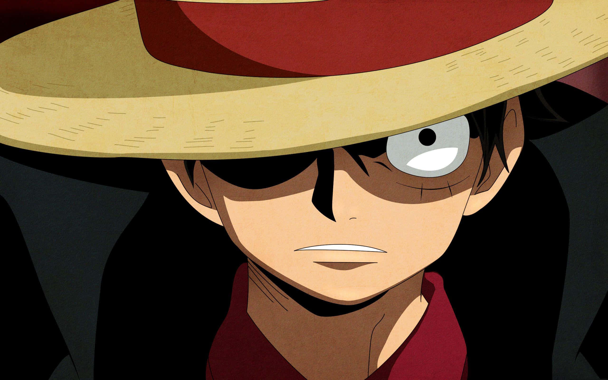 Cool Luffy, straw hat, anime boy, 2K Desktop Wallpaper