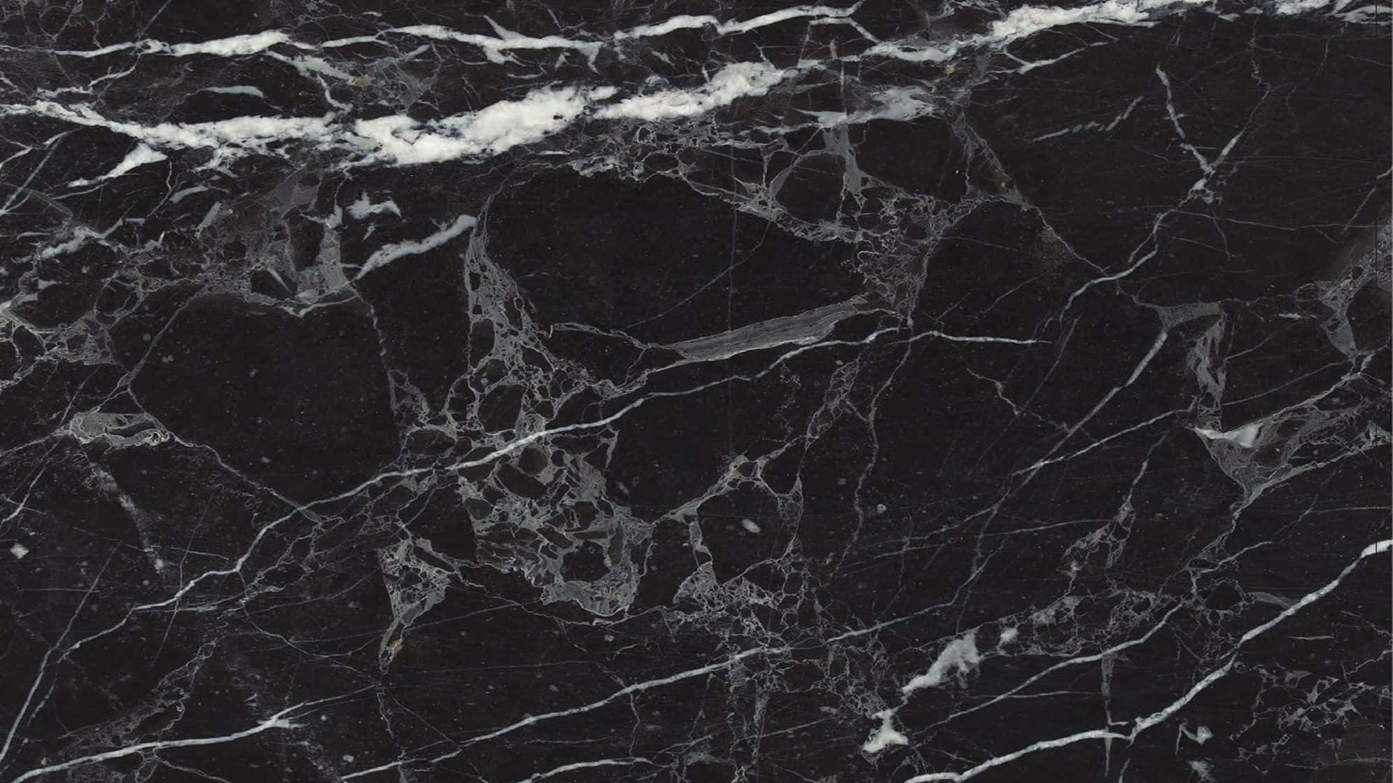black marble, white veining patterns, luxurious, Full HD Desktop Wallpaper