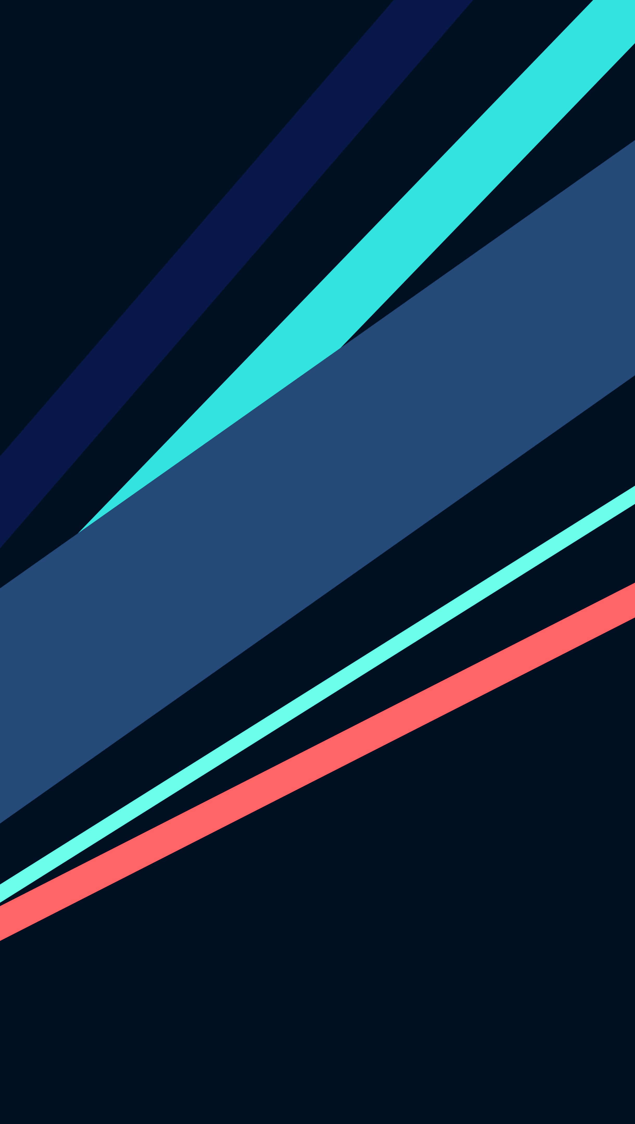 Cool Material, navy teal, coral, 4K Phone Wallpaper
