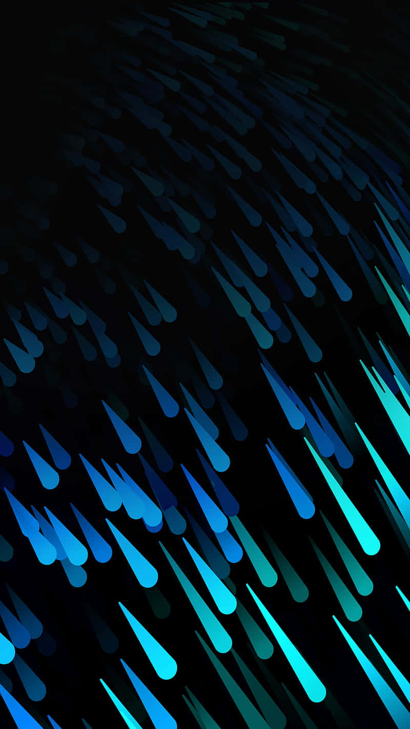 blue, black, teardrop, HD Phone Wallpaper