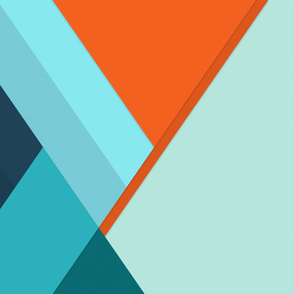 teal, orange, blue, SD Desktop Wallpaper