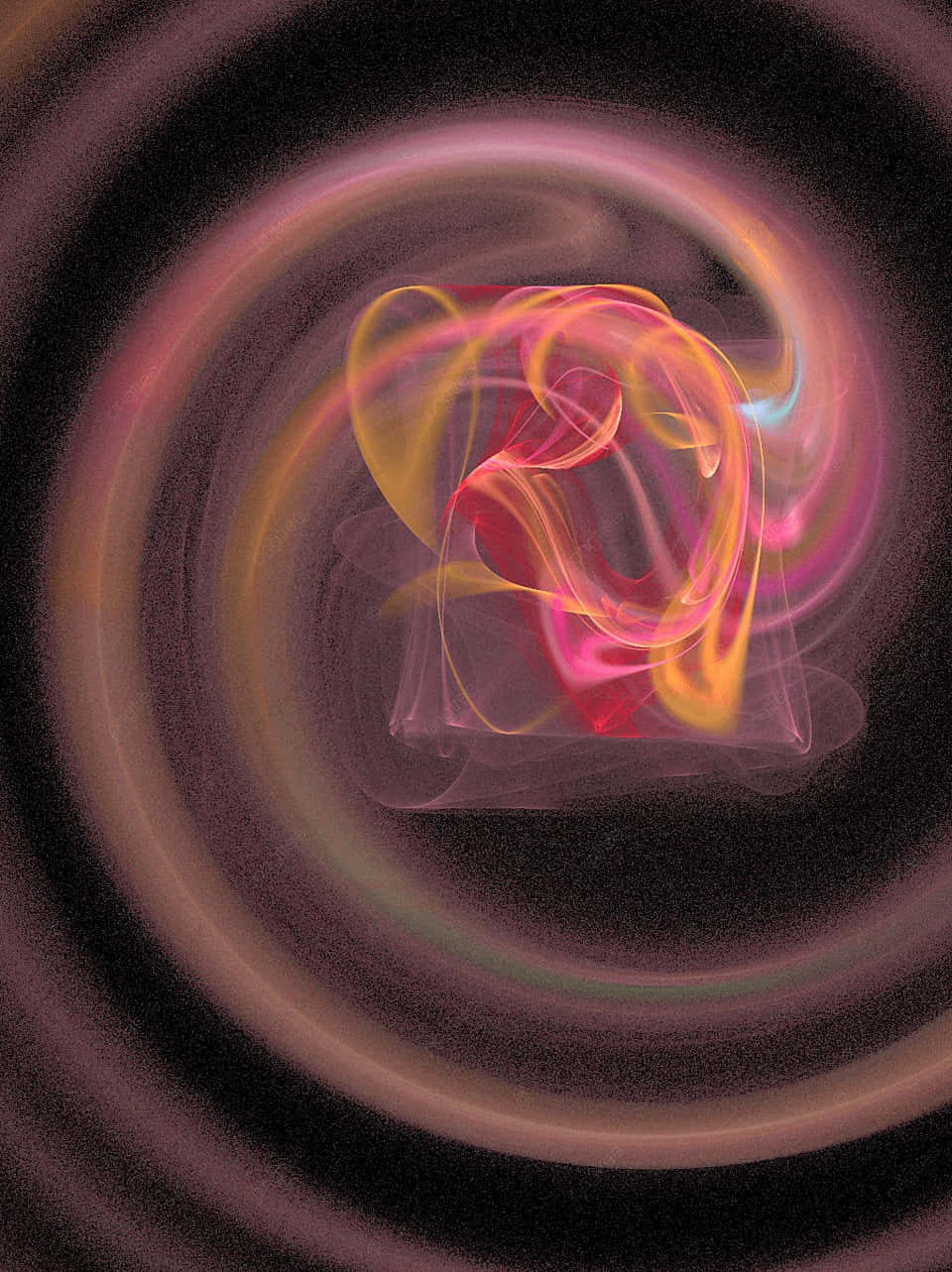 Cool Material, neon ribbons, pink orange, HD Phone Wallpaper