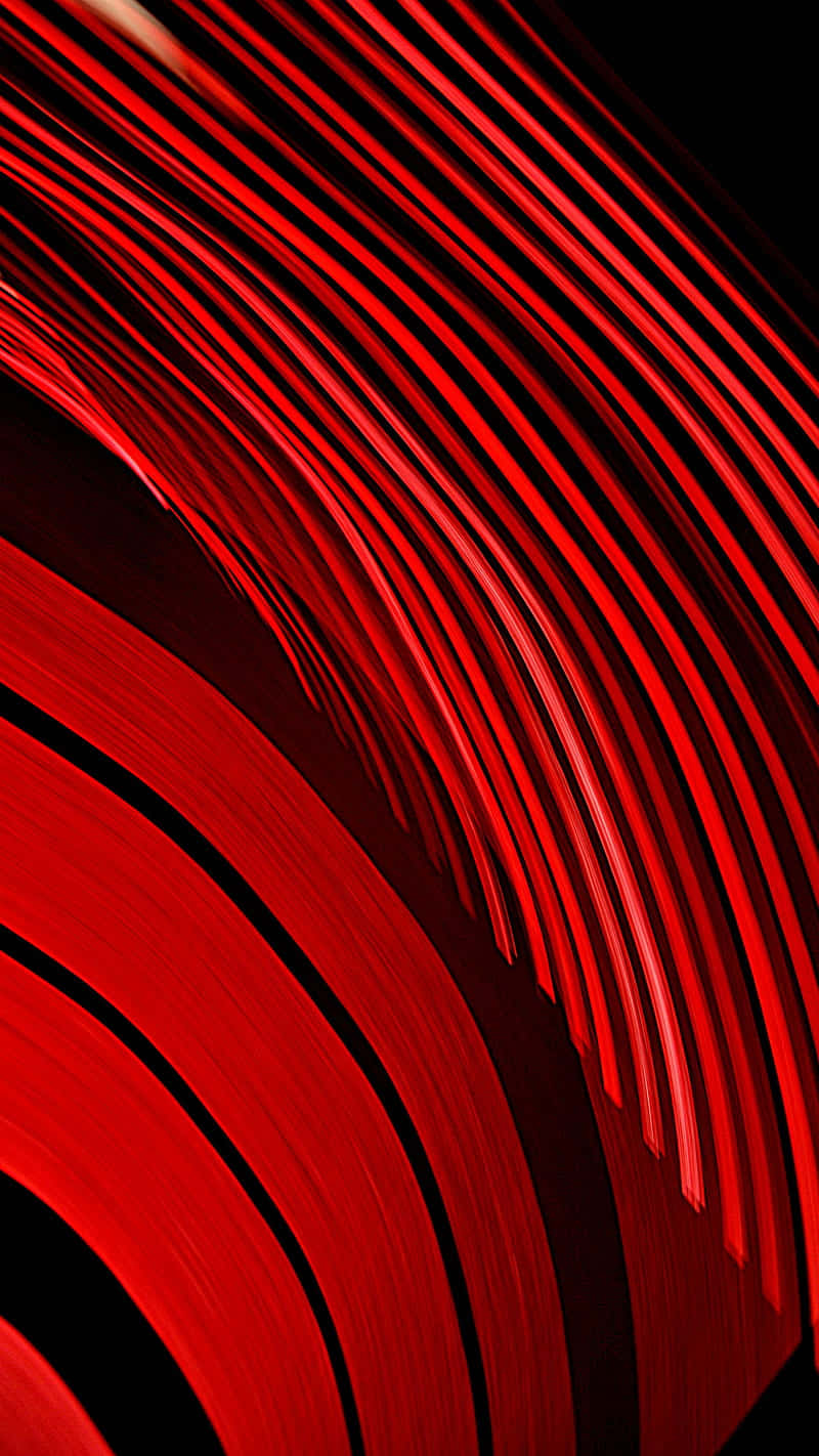 red light, deep black background, high-contrast abstract motion effect, HD Phone Wallpaper