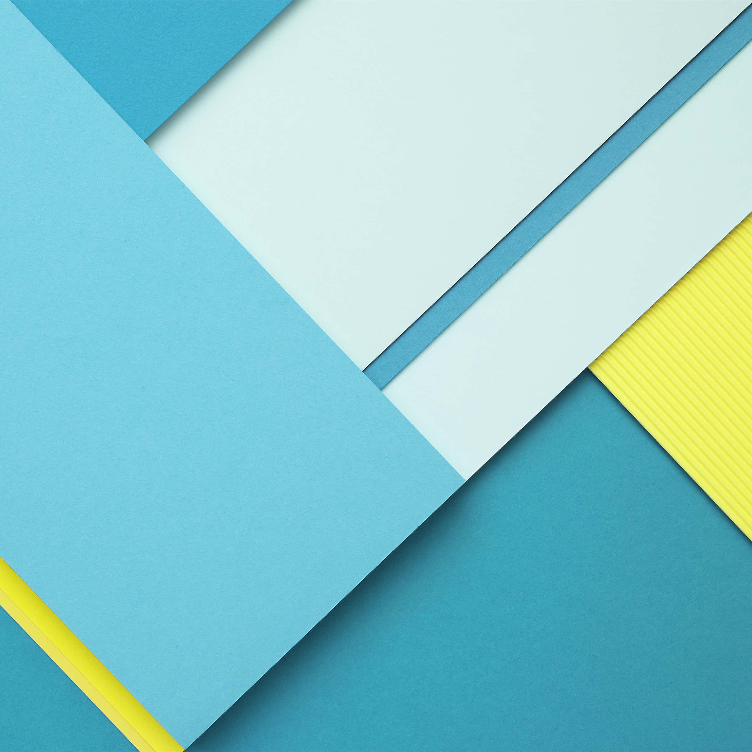 Cool Material, blue, yellow, 2K Desktop Wallpaper