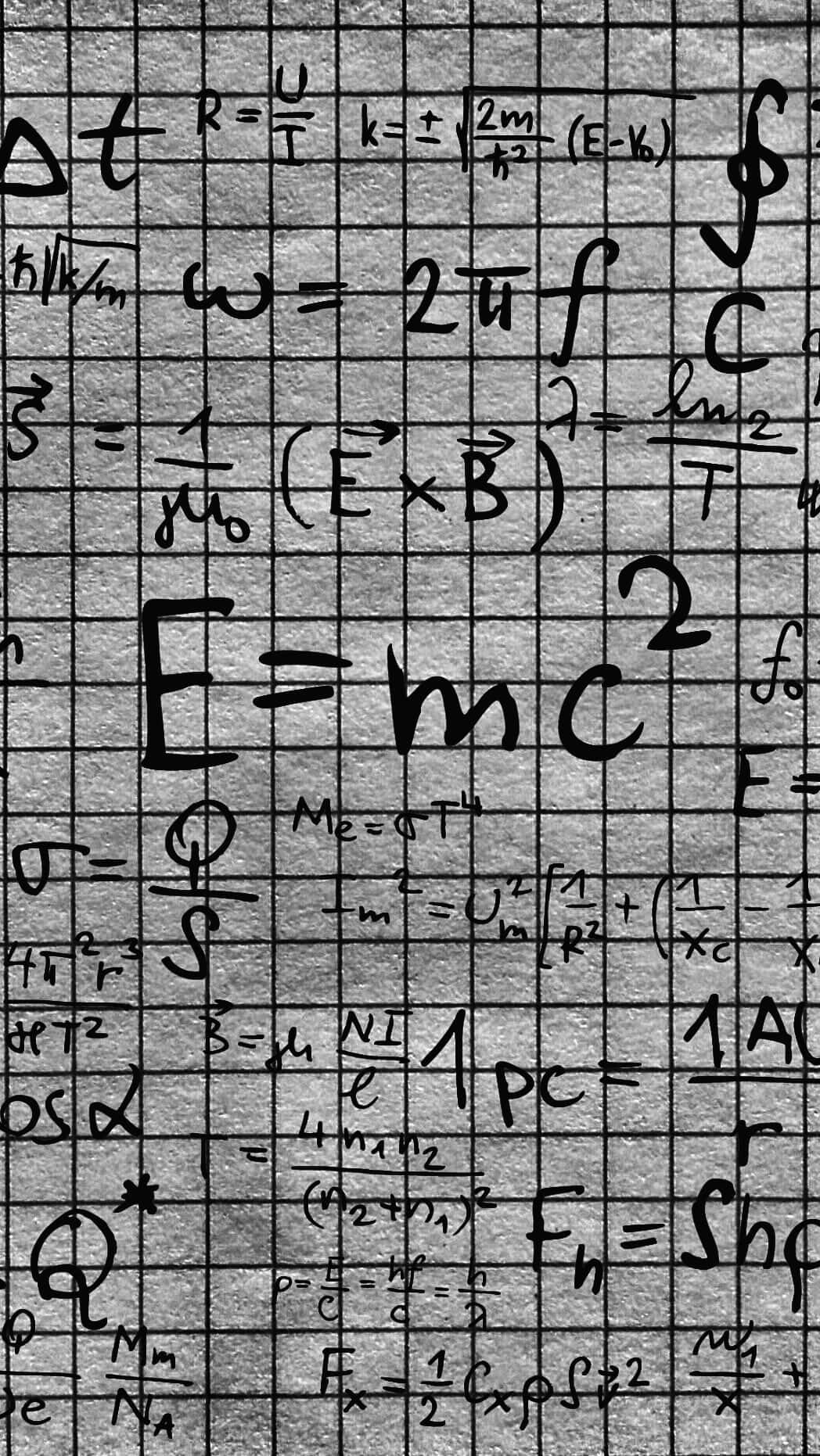 Cool Math, graph paper, textured gray background, HD Phone Wallpaper
