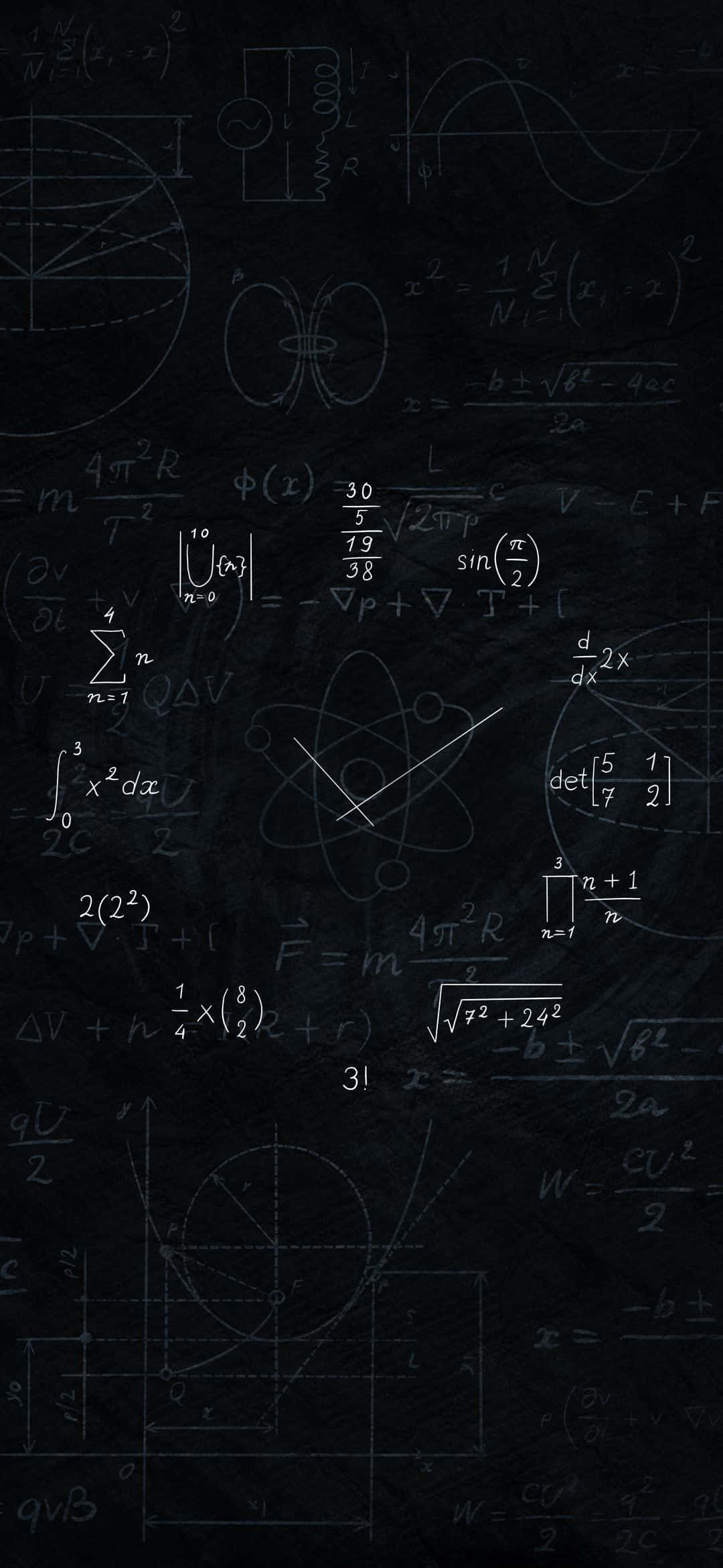 Cool Math, chalkboard, mathematical equations, Full HD Phone Wallpaper