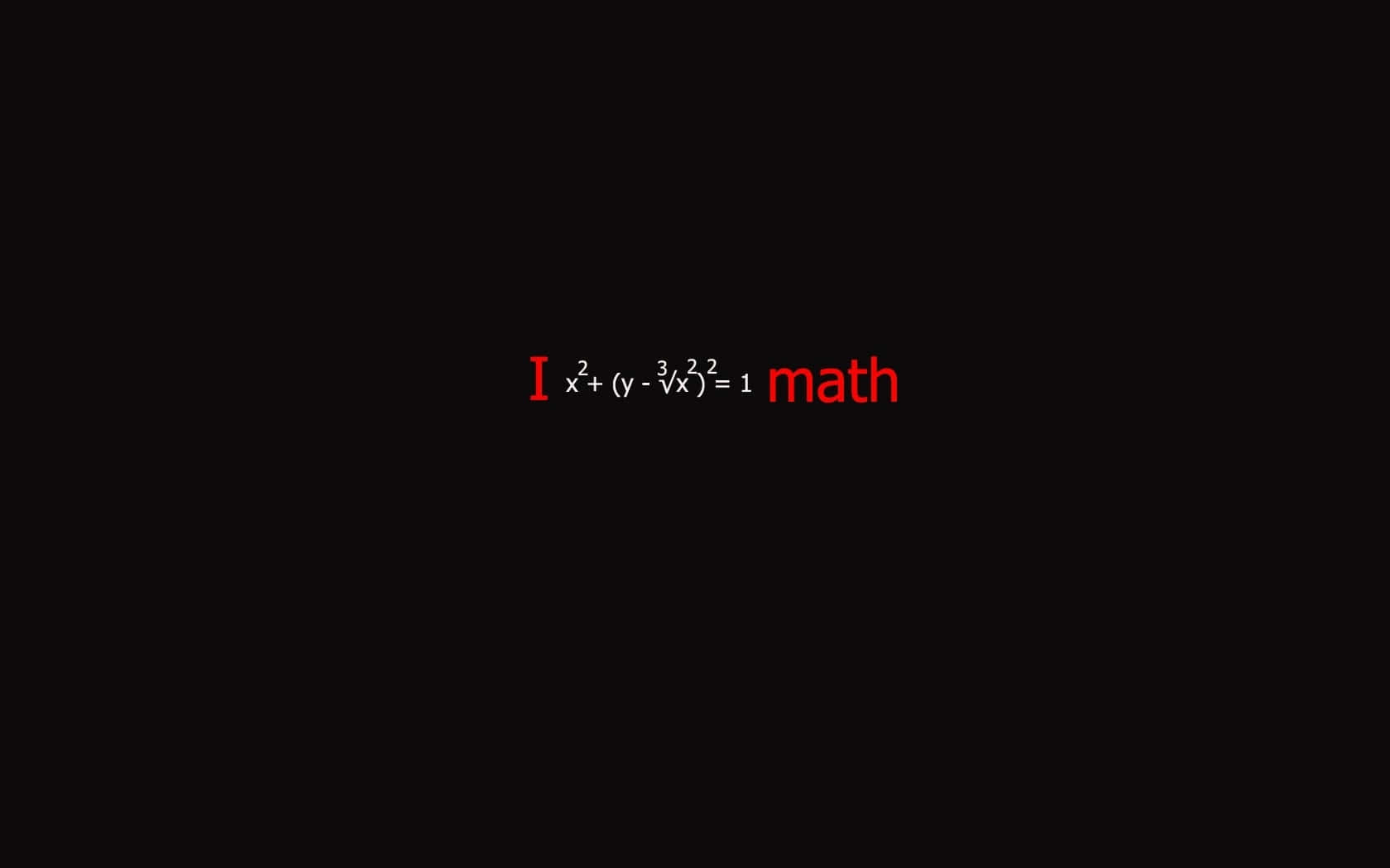 Cool Math, red mathematical equation, minimalist digital typography, HD Desktop Wallpaper