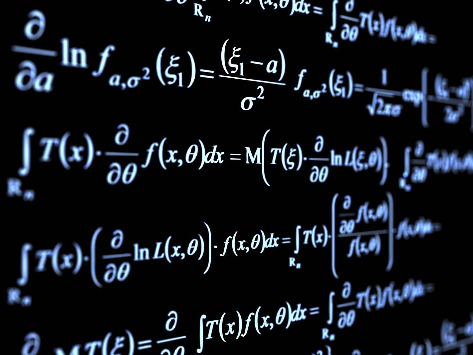 mathematics, quadratic formulas, glowing blue text, HD Desktop Wallpaper