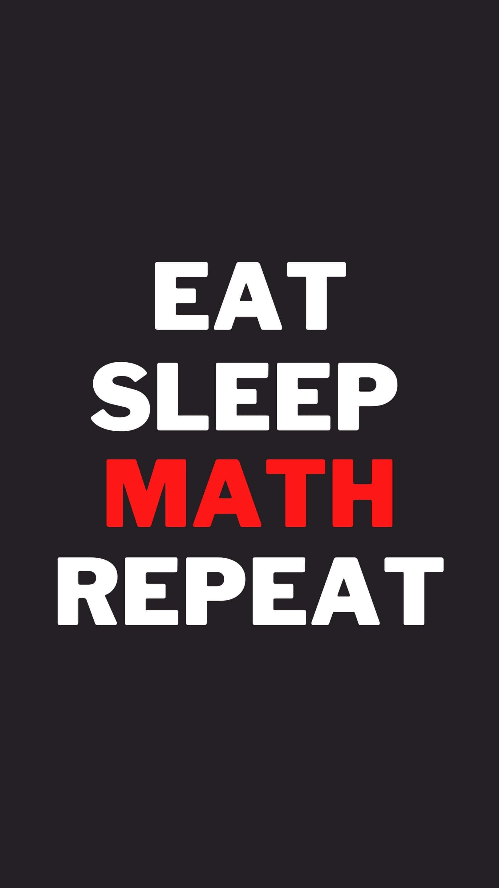 Cool Math, black background, white text, 2K Phone Wallpaper