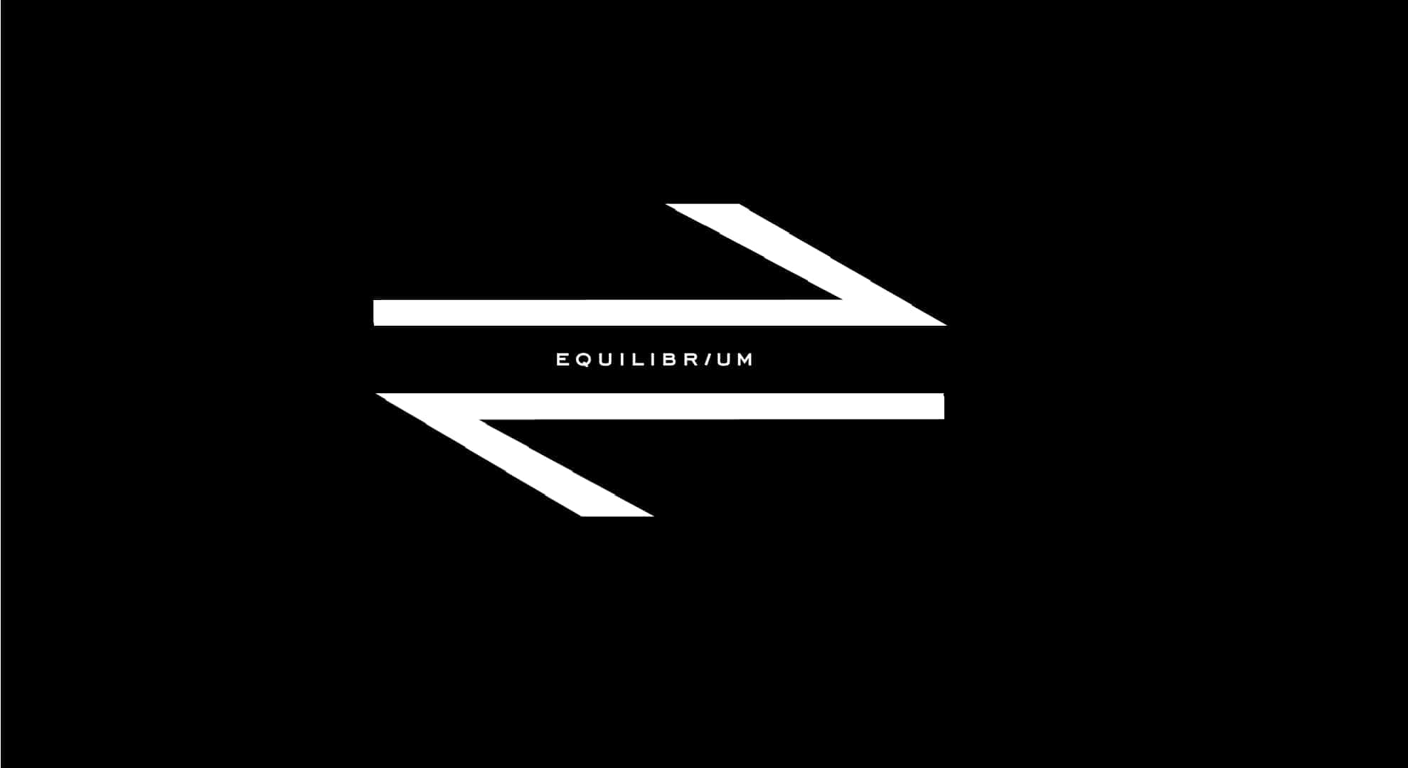 Cool Minimalist, black background, white geometric arrows, Full HD Desktop Wallpaper