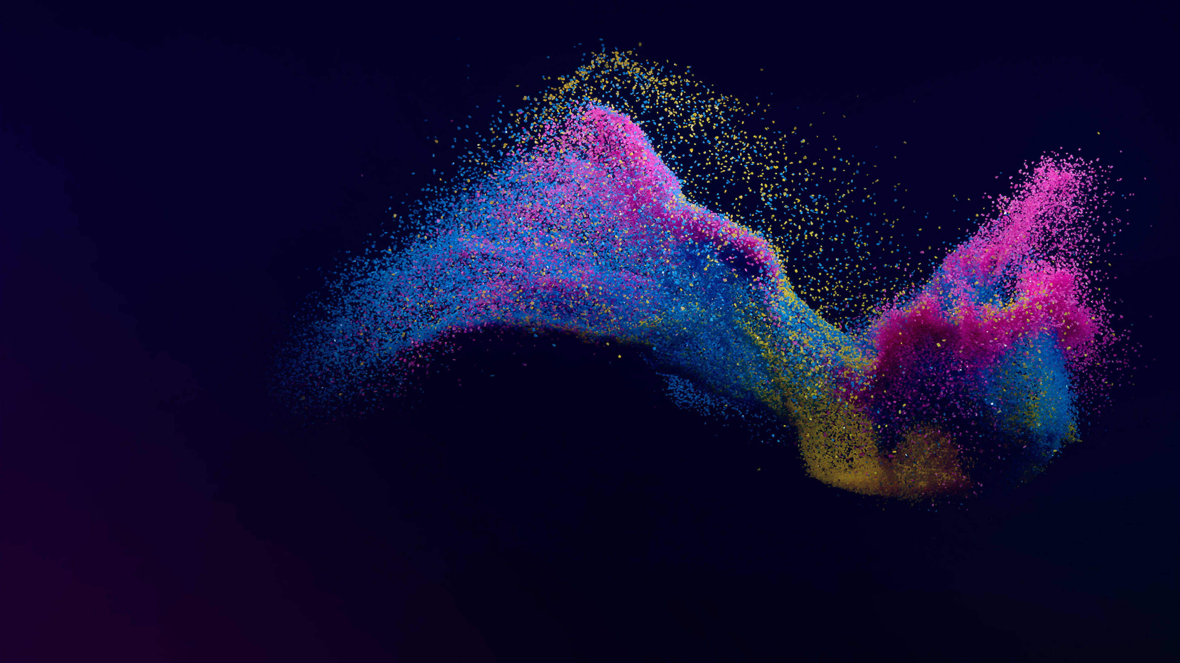 3840x2160, monitor, vibrant purple blue, 4K Desktop Wallpaper