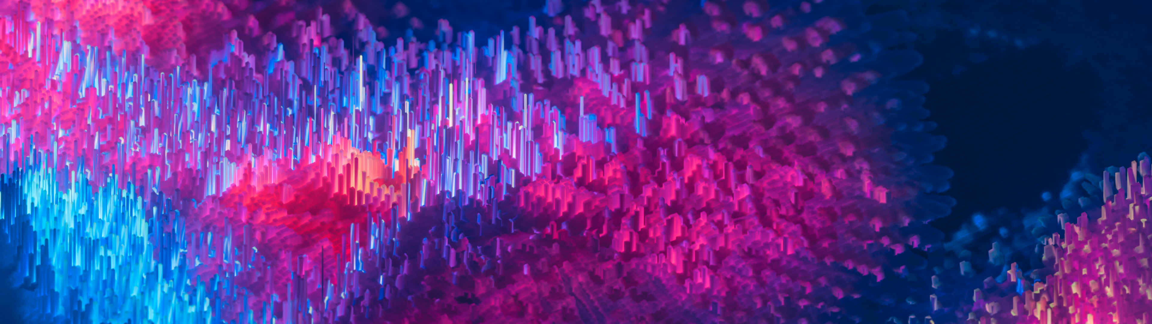 ultra hd dual monitor, abstract HD monitor, glowing pink, 4K Desktop Wallpaper