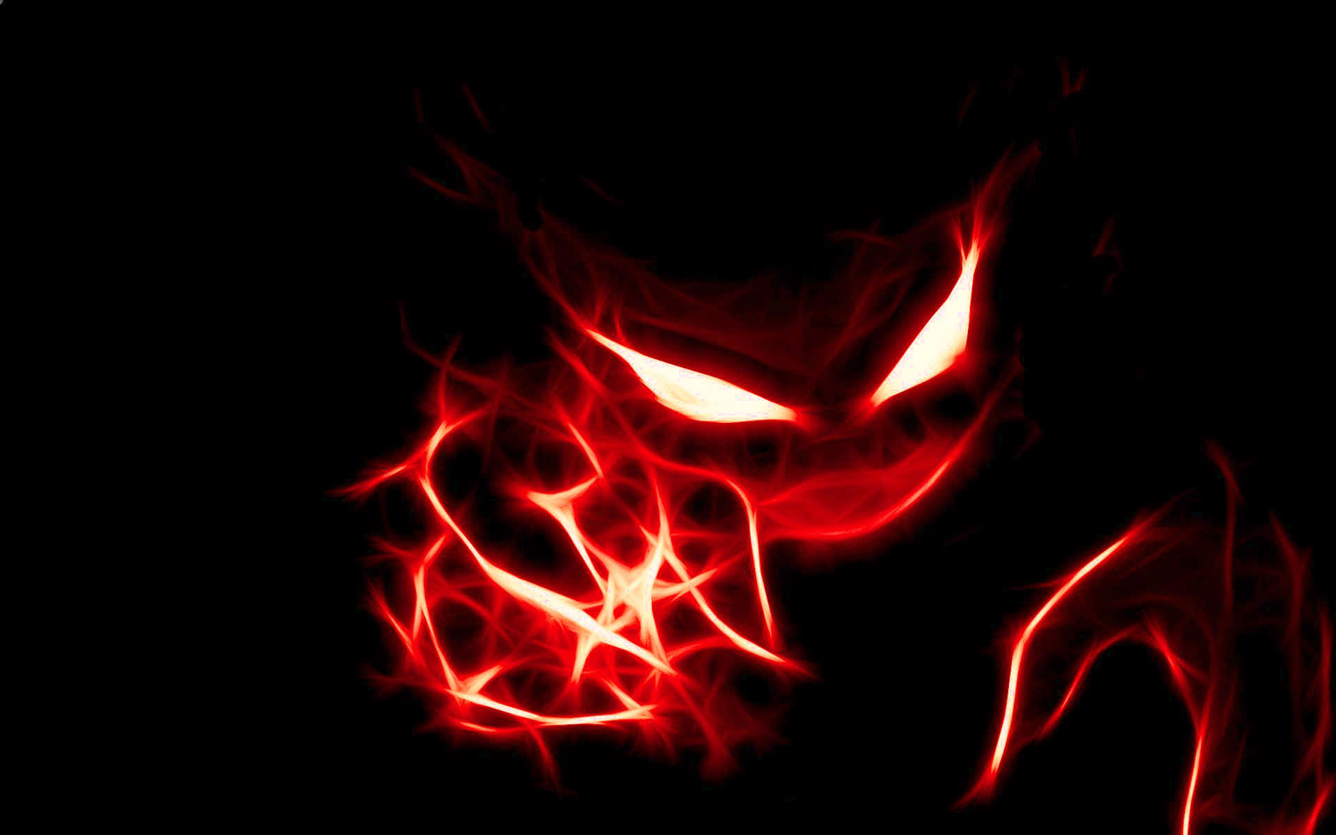 Cool Monster, red glowing face, sharp eyes, Full HD Desktop Wallpaper