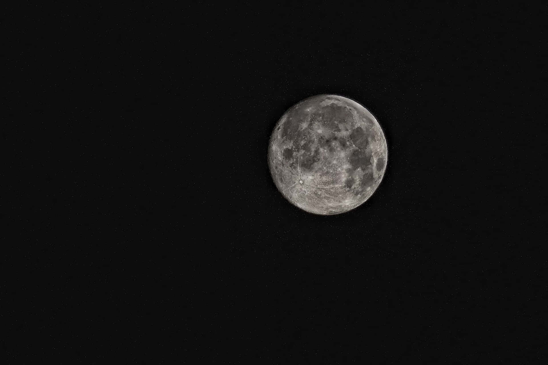 Cool Moon, crescent moon, deep black night sky, Full HD Desktop Wallpaper