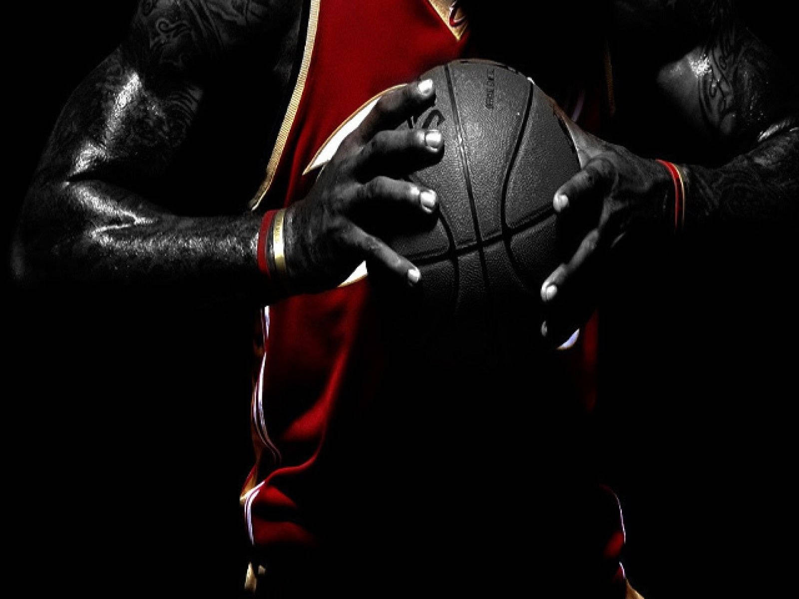 Cool NBA, basketball player, red jersey, HD Desktop Wallpaper