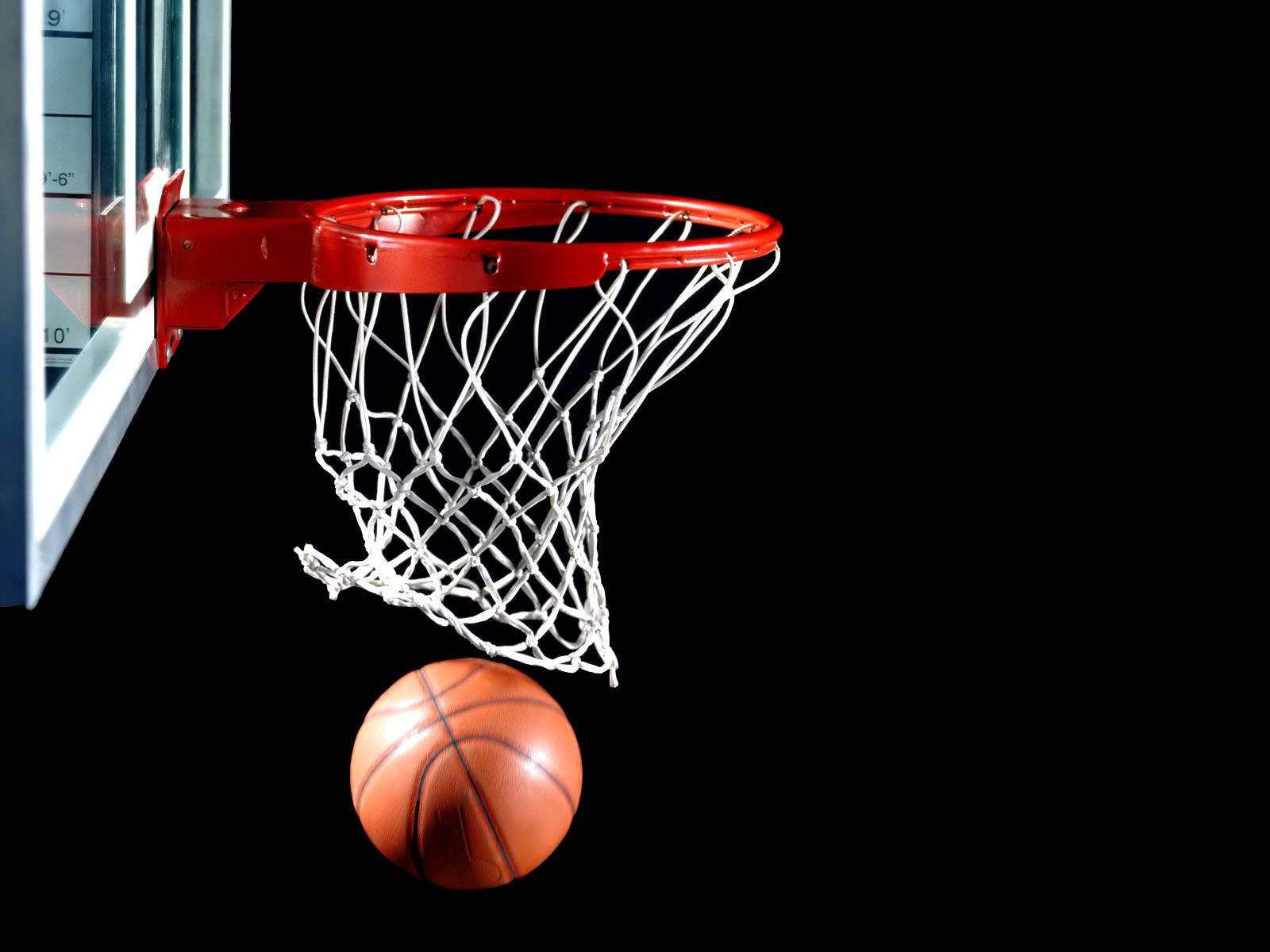 NBA, ring, red hoop, HD Desktop Wallpaper