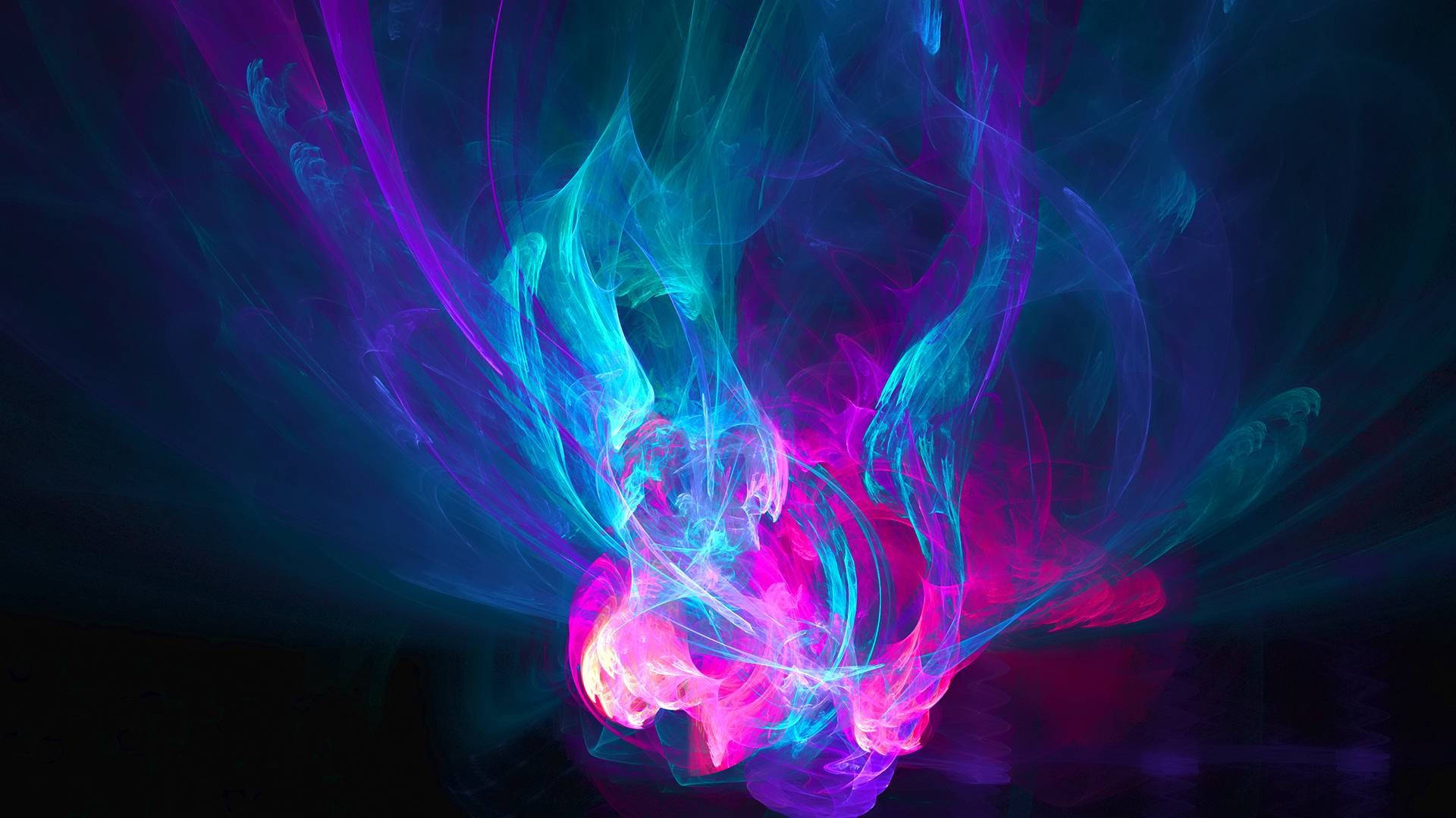 neon pink, blue fire, electric blue, Full HD Desktop Wallpaper