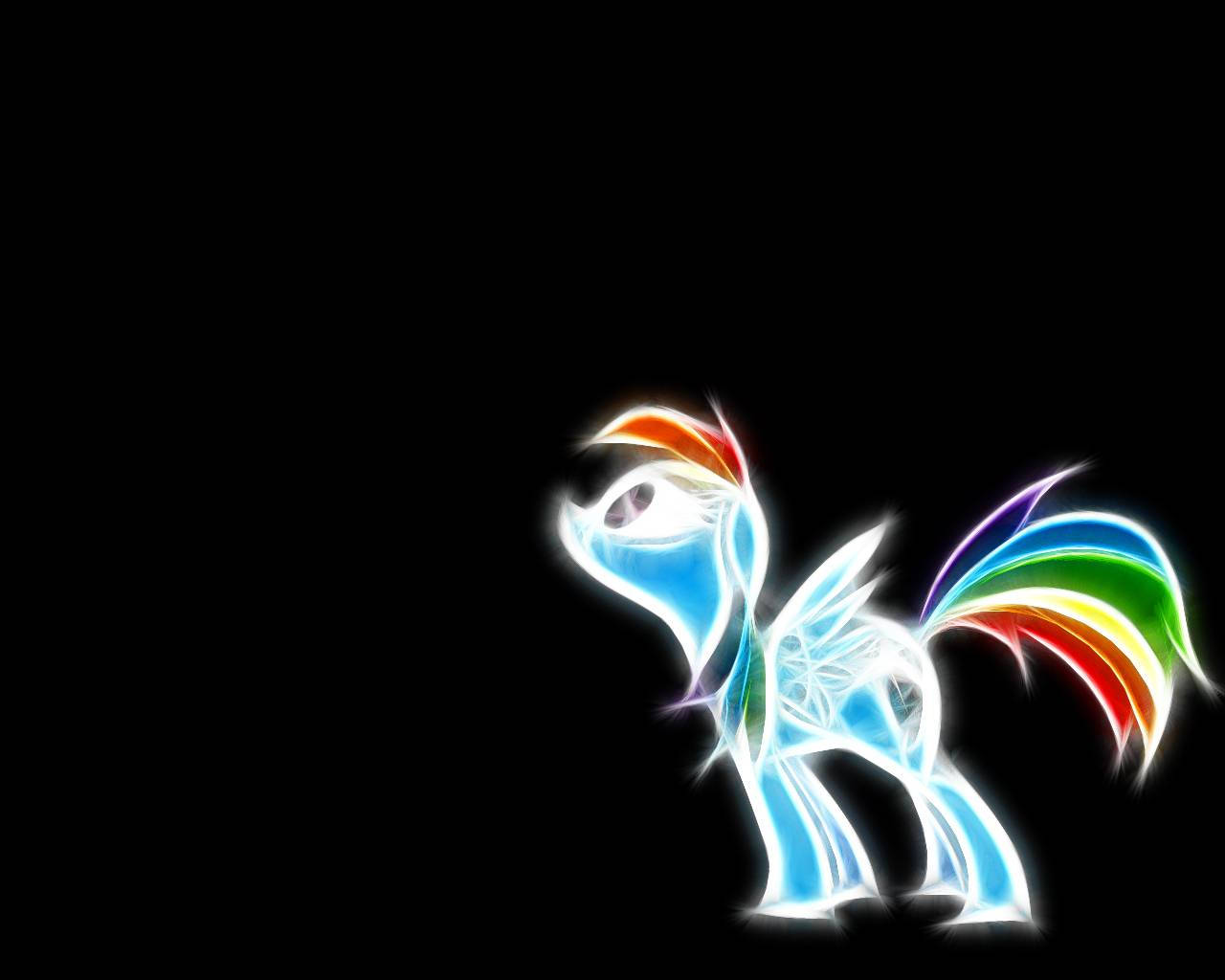 Cool Neon, Color My Little Pony, rainbow-colored, HD Desktop Wallpaper