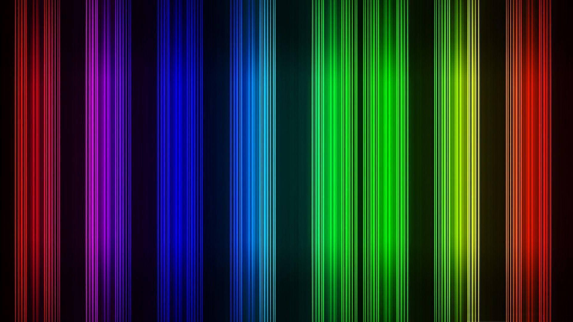 neon, rainbow, vertical lines, Full HD Desktop Wallpaper