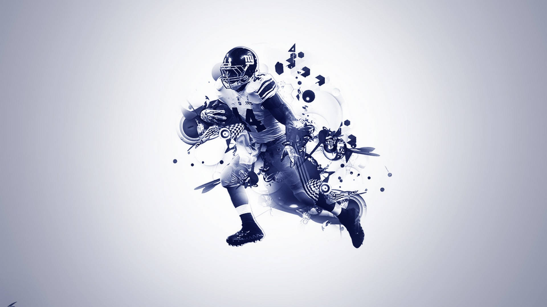 NFL, football player, abstract splatter effects, Full HD Desktop Wallpaper