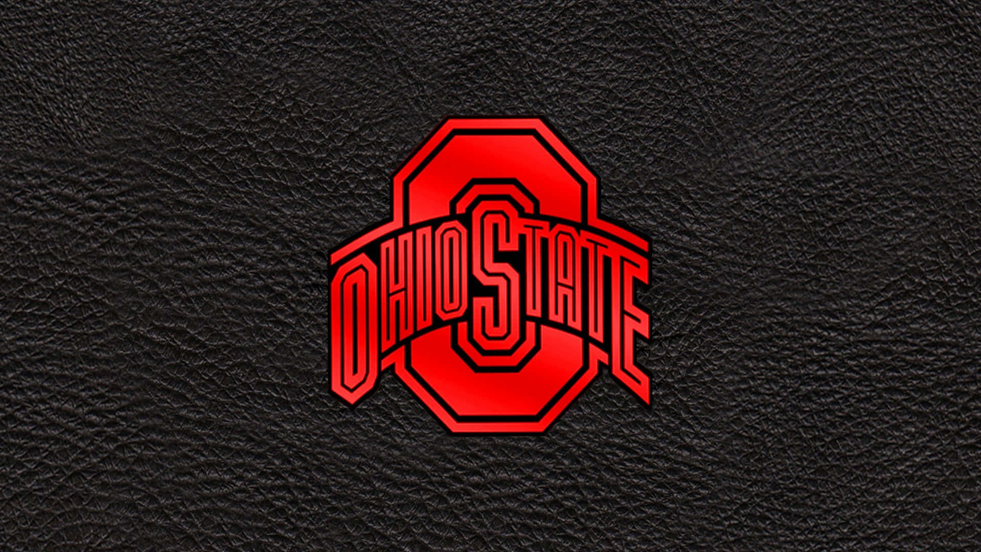 Ohio State, red, black outline, Full HD Desktop Wallpaper