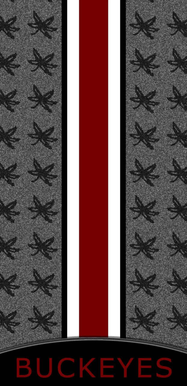 Ohio State, red white and black, gray fabric, HD Phone Wallpaper