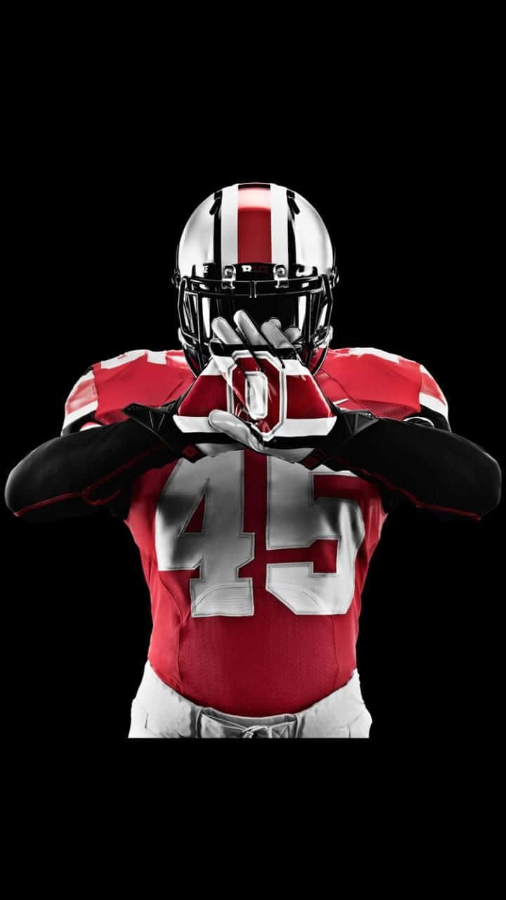 Ohio State, iPhone, red and white uniform, HD Phone Wallpaper
