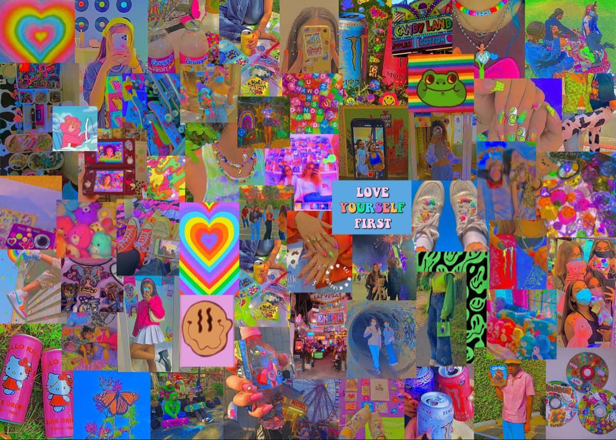 Kidcore, hearts, candy land, SD Desktop Wallpaper
