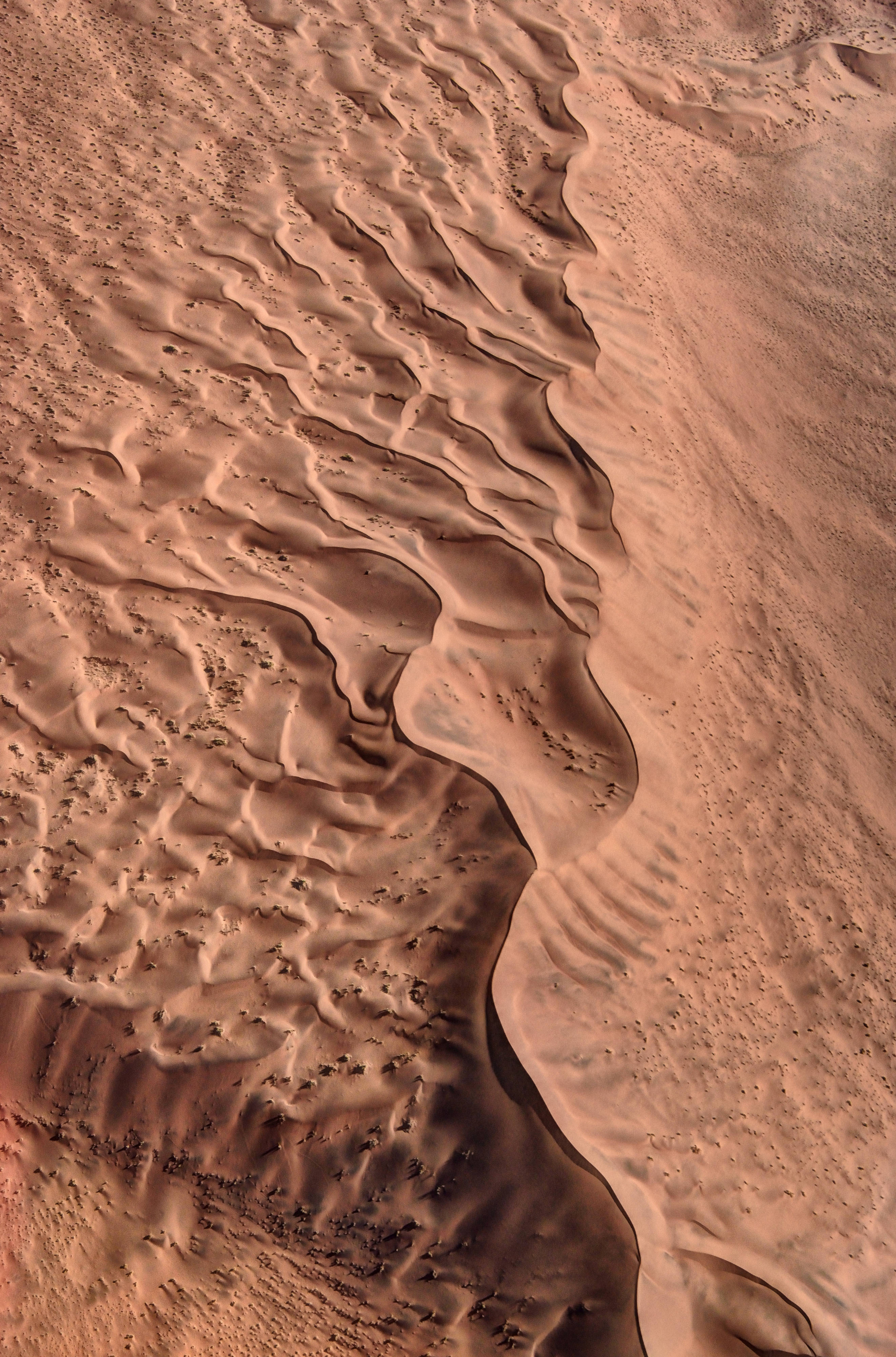 Cool Phone Sand, aerial view, sand dunes, 4K Phone Wallpaper
