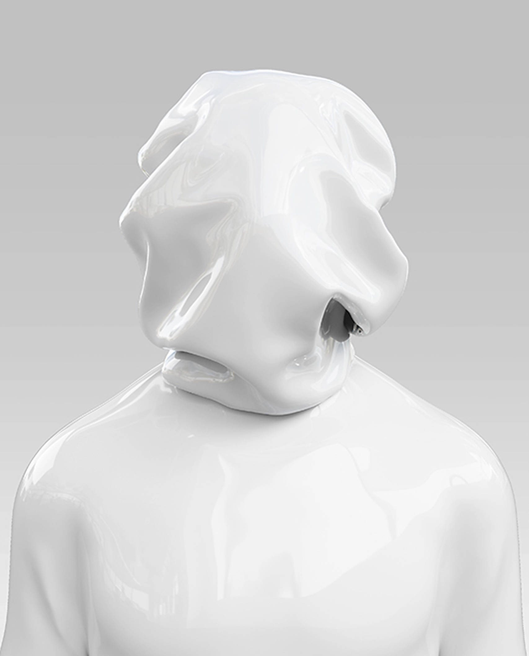faceless white man, glossy white, abstract humanoid, Full HD Phone Wallpaper
