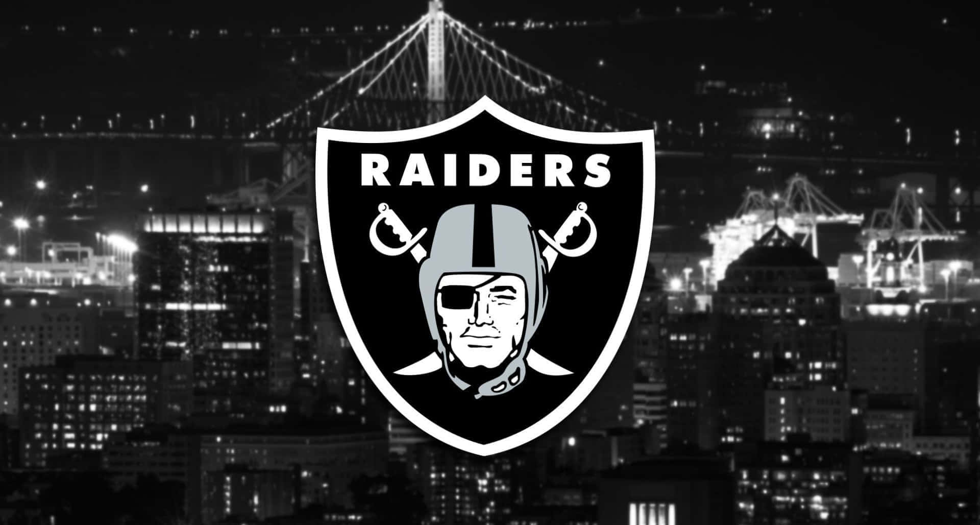 Raiders, Night Cityscape, black and white, Full HD Desktop Wallpaper