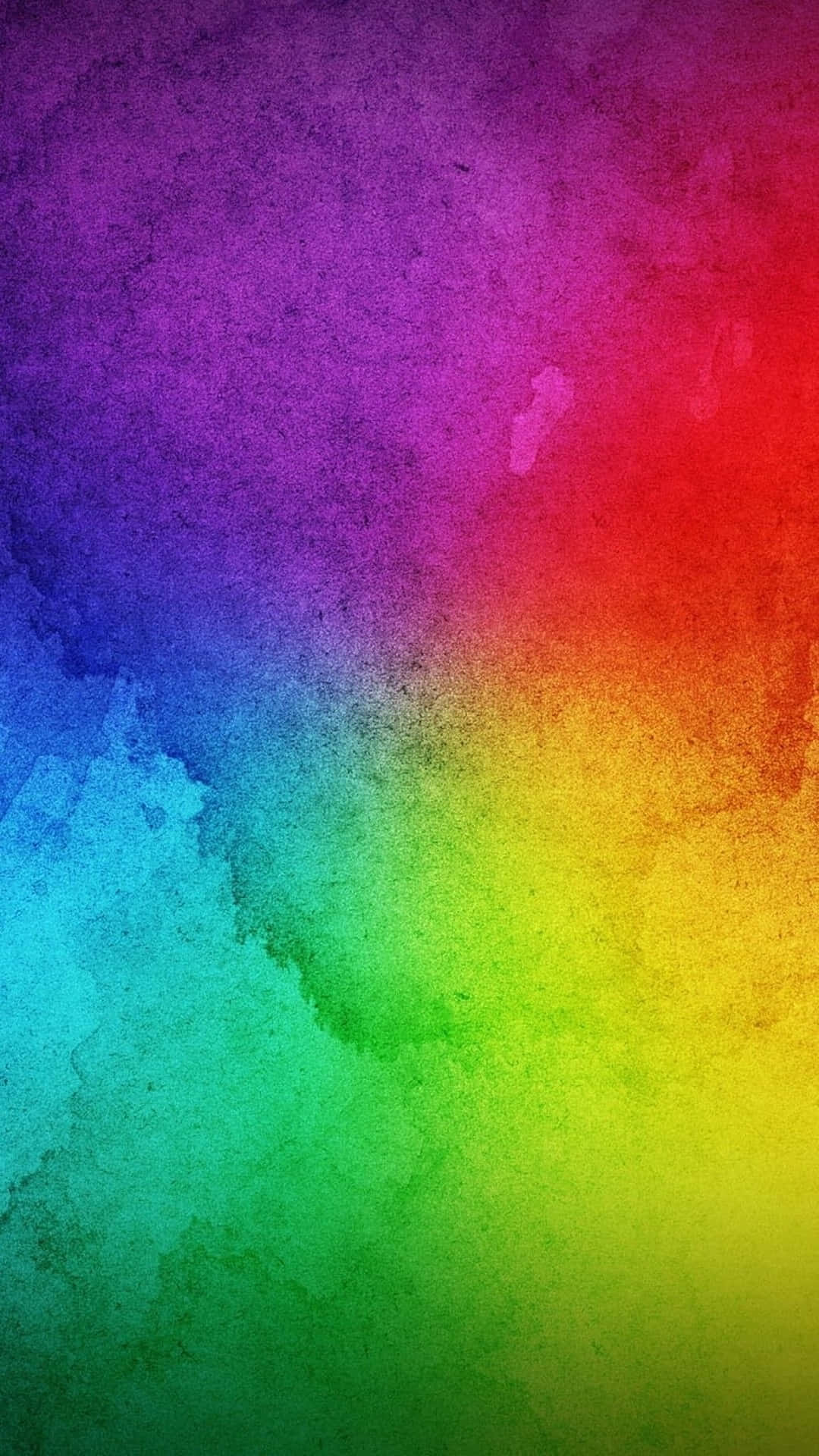 vibrant rainbow gradient, watercolor splash, textured brushstrokes, Full HD Phone Wallpaper